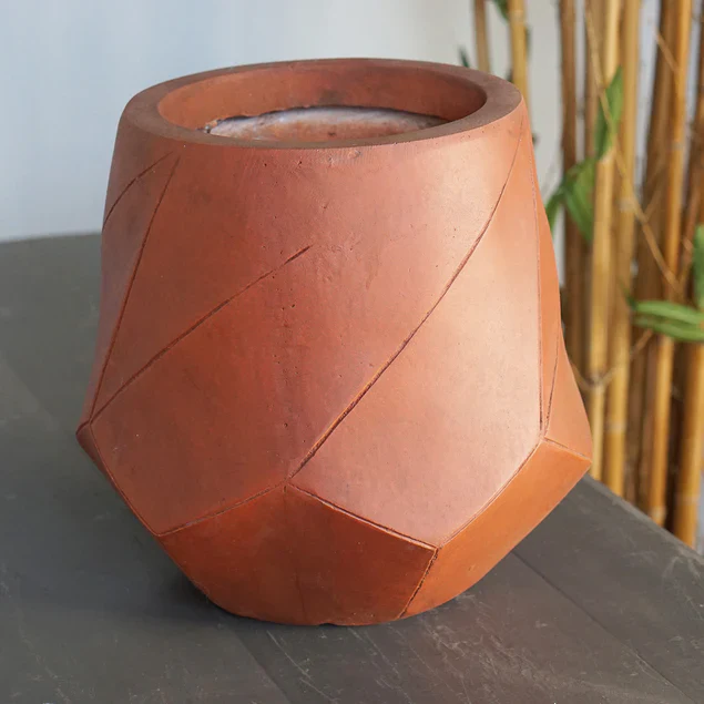 LC Nido Short Small Terracotta, 11.75"H By Gold Leaf Design Group - Image 4
