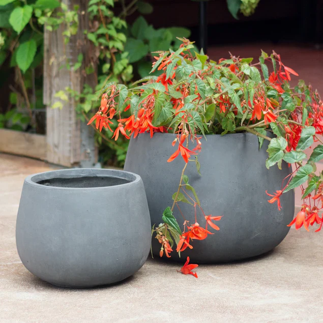 LC Puddle Planter Large Grey, 14. By Gold Leaf Design Group - Image 5