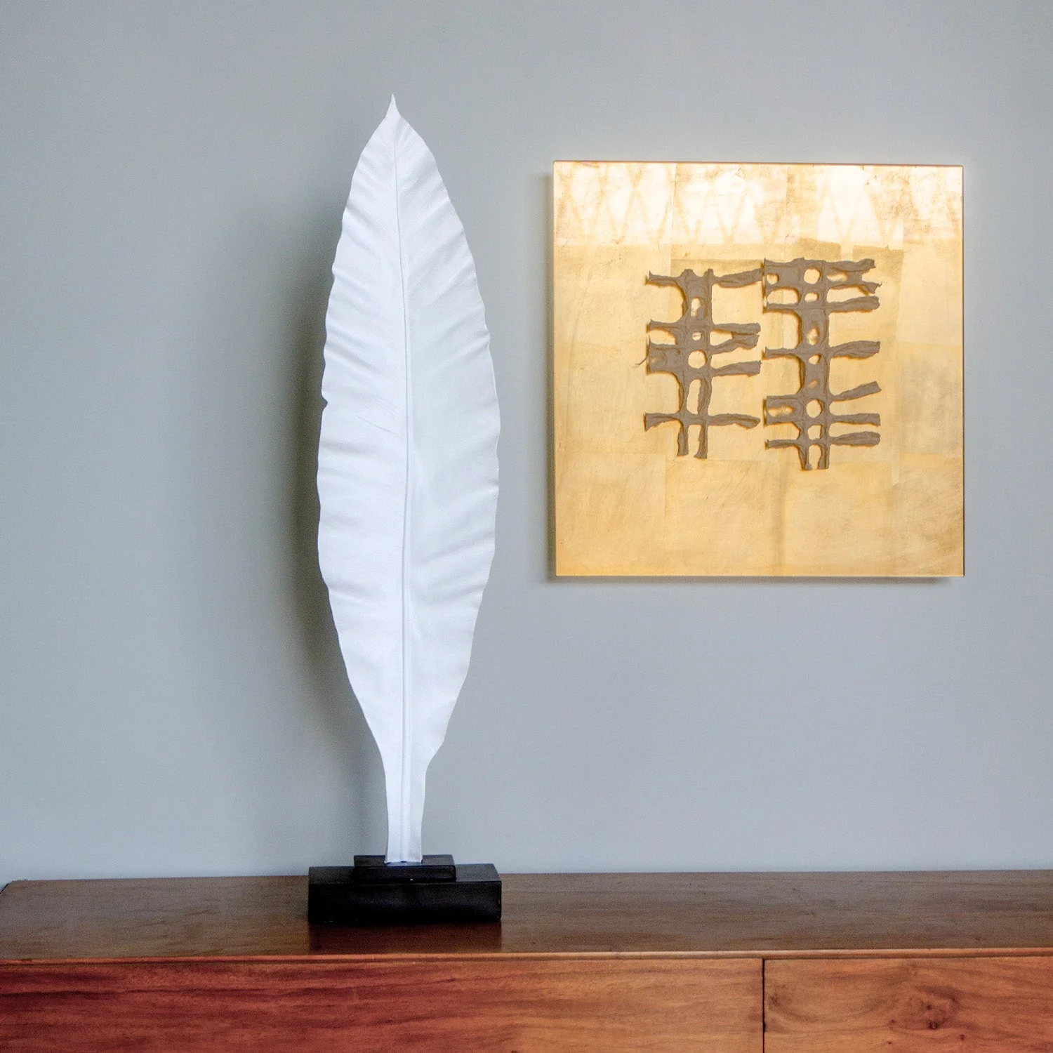 Leaf Sculpture 32.5"H (additional freight required) By Gold Leaf - Image 7