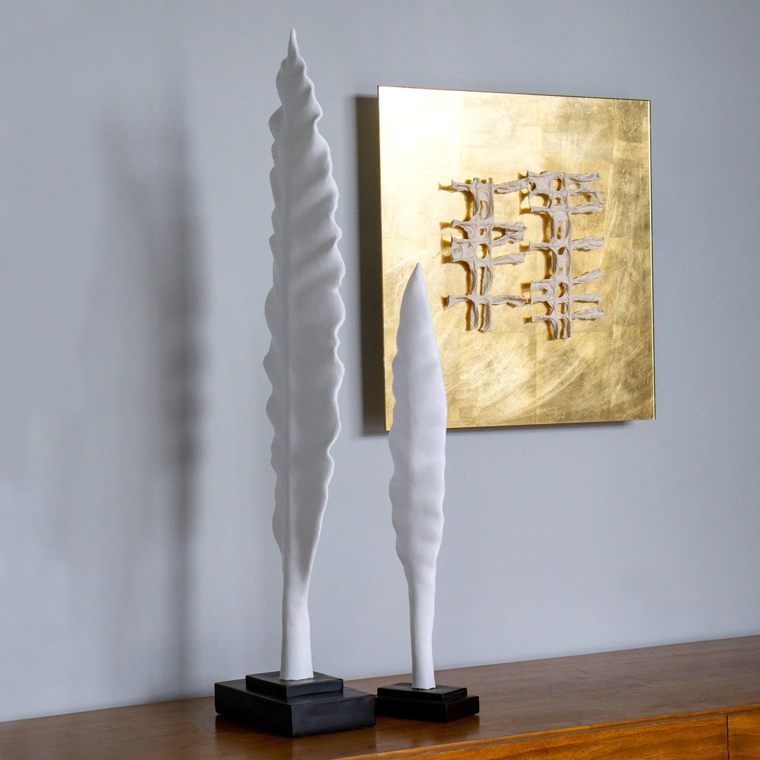 Leaf Sculpture 32.5"H (additional freight required) By Gold Leaf - Image 8