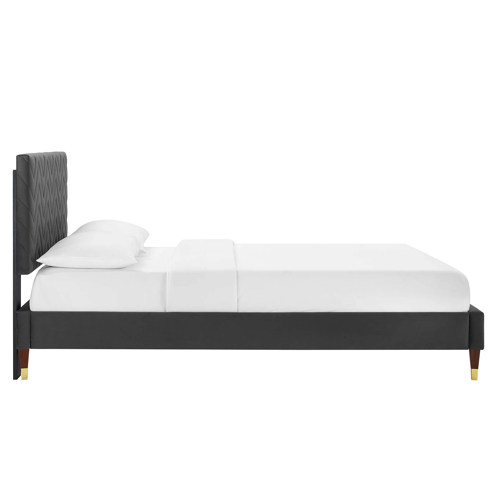 Leah Chevron Tufted Performance Velvet Full Platform Bed By Modway - MOD-6993 - Image 3