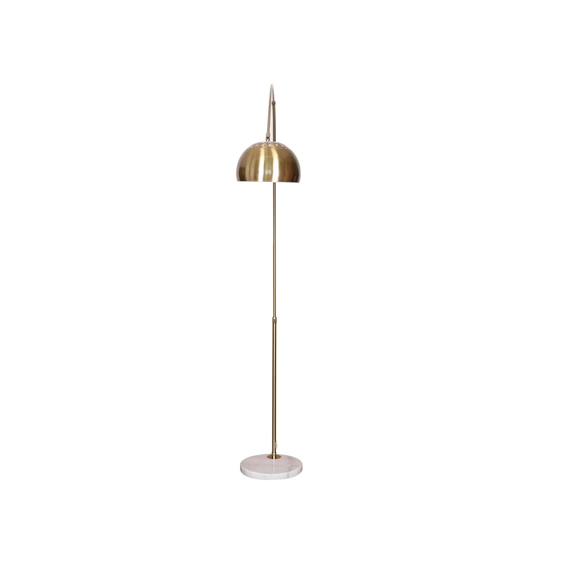 Leisuremod Arco Mid-Century Modern Arched Floor Lamp 75.6" Height with White Round Marble - Image 12