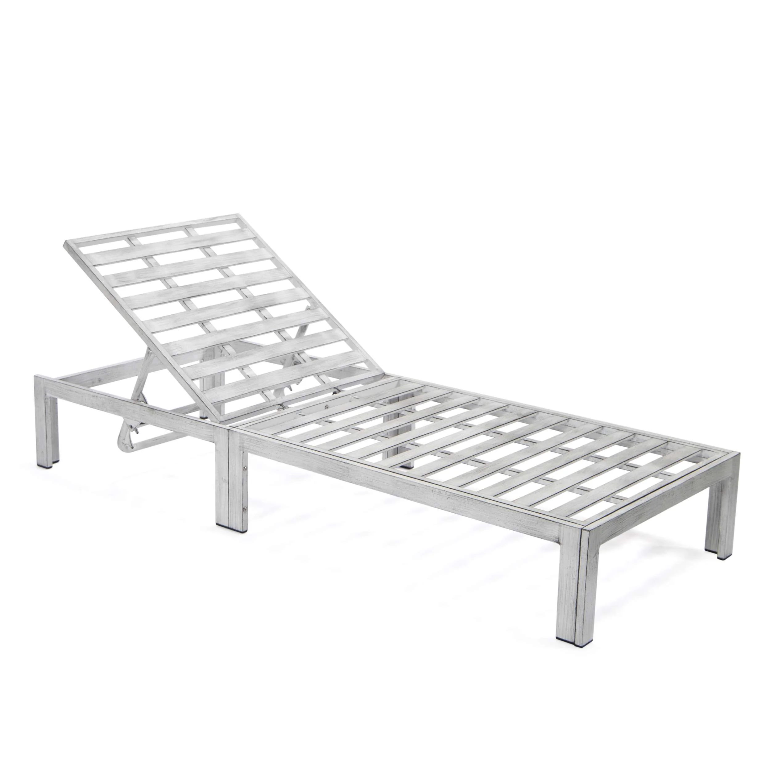 LeisureMod Chelsea Modern Outdoor White Chaise Lounge Chair With Cushions Set of 2 - Image 12