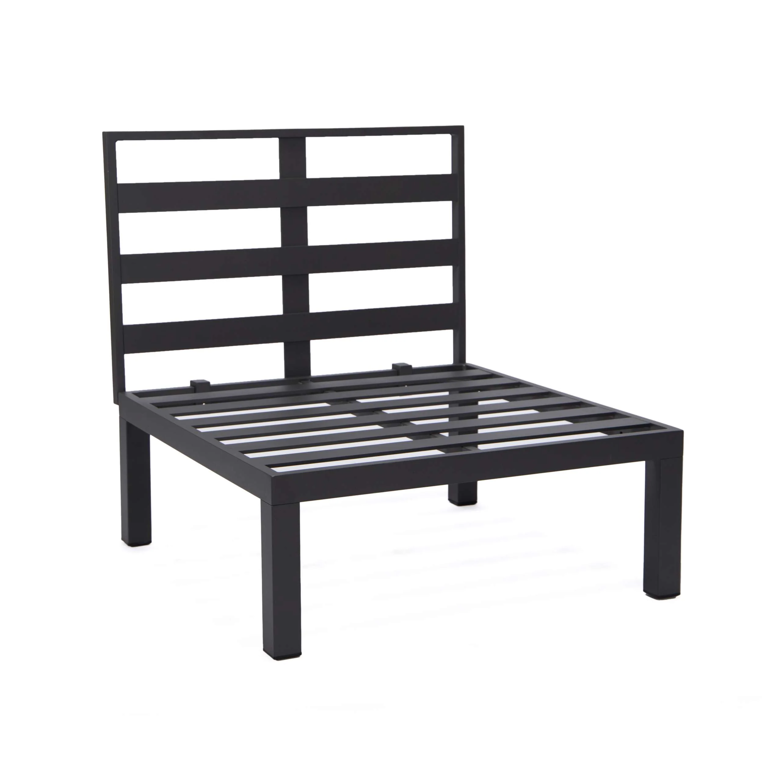 LeisureMod Hamilton 6-Piece Aluminum Patio Conversation Set With Cushions - Image 91