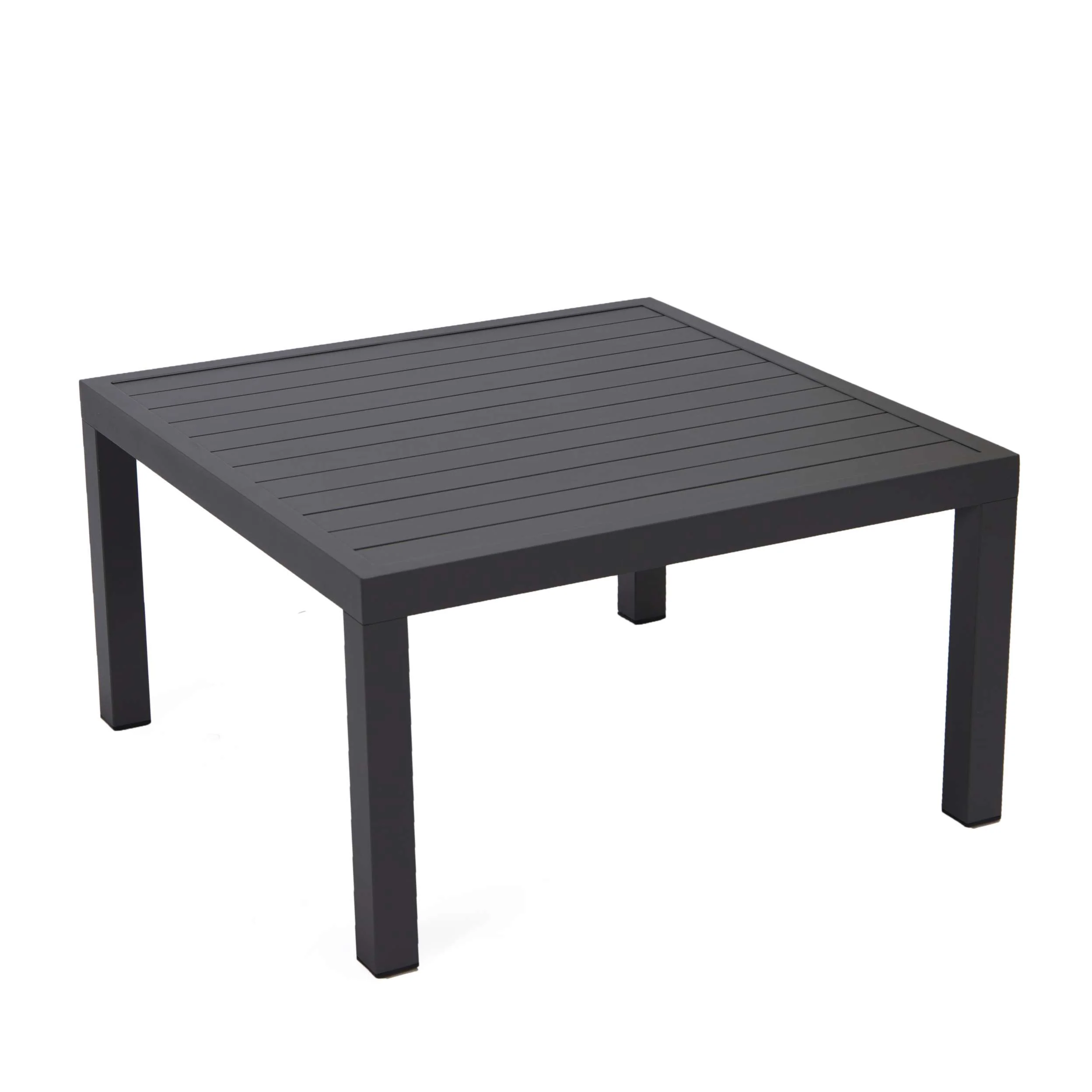 LeisureMod Hamilton 7-Piece Aluminum Patio Conversation Set With Coffee Table And Cushions - Image 92