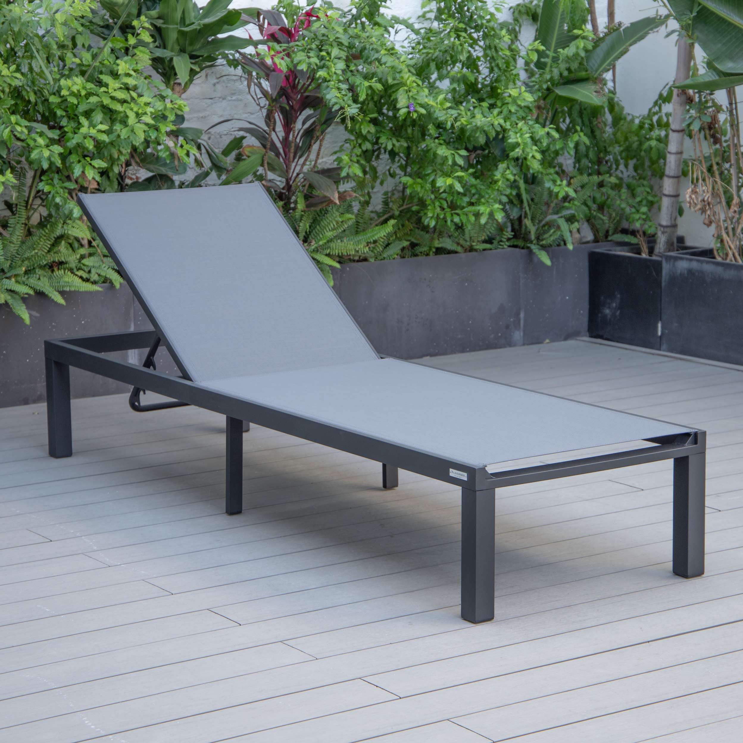 LeisureMod Marlin Modern Aluminum Outdoor Patio Chaise Lounge Chair Set of 2 - MLBLCF21-77BRG2 - Image 33