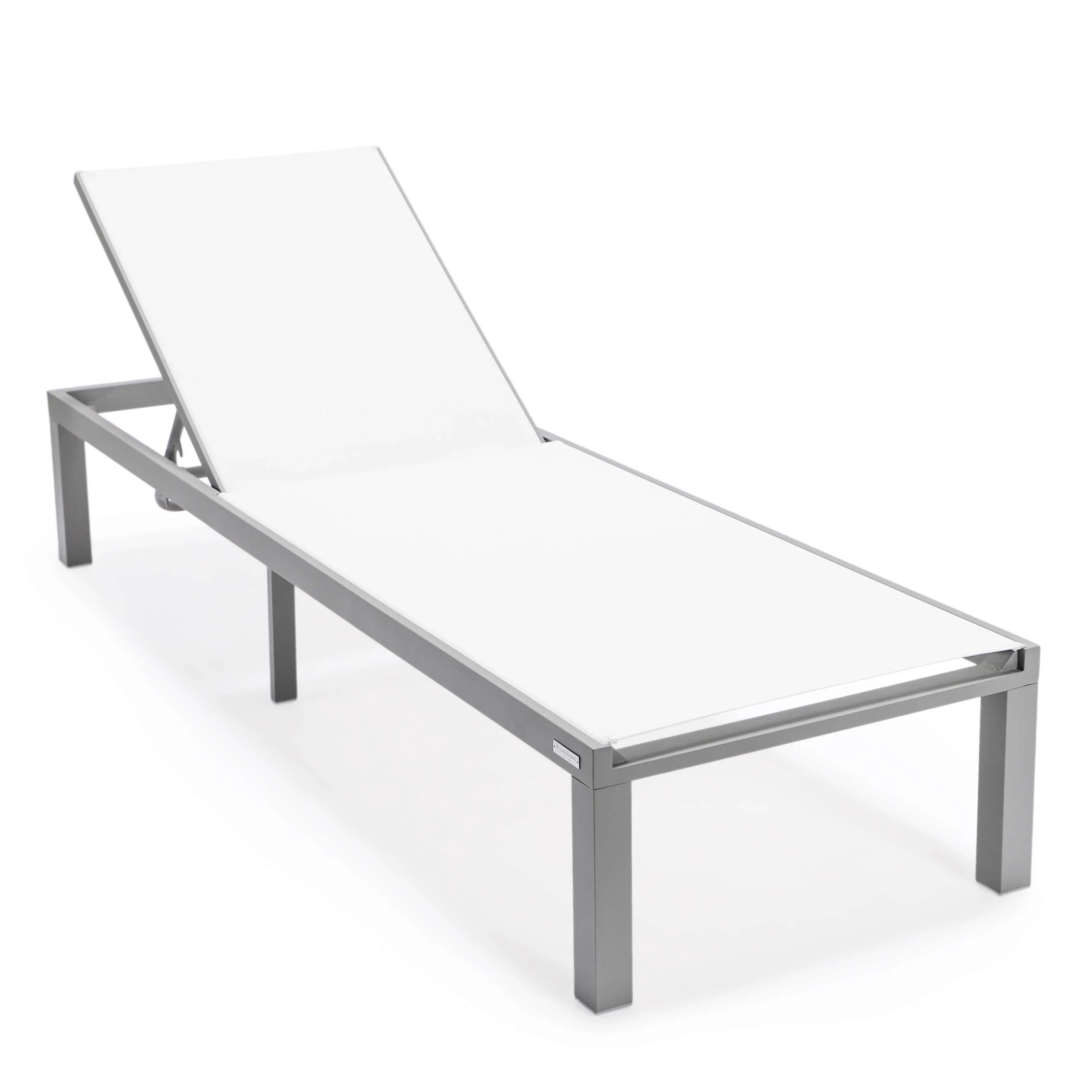 LeisureMod Marlin Modern Aluminum Outdoor Patio Chaise Lounge Chair Set of 2 - MLGRCF21-77BL2 - Image 136