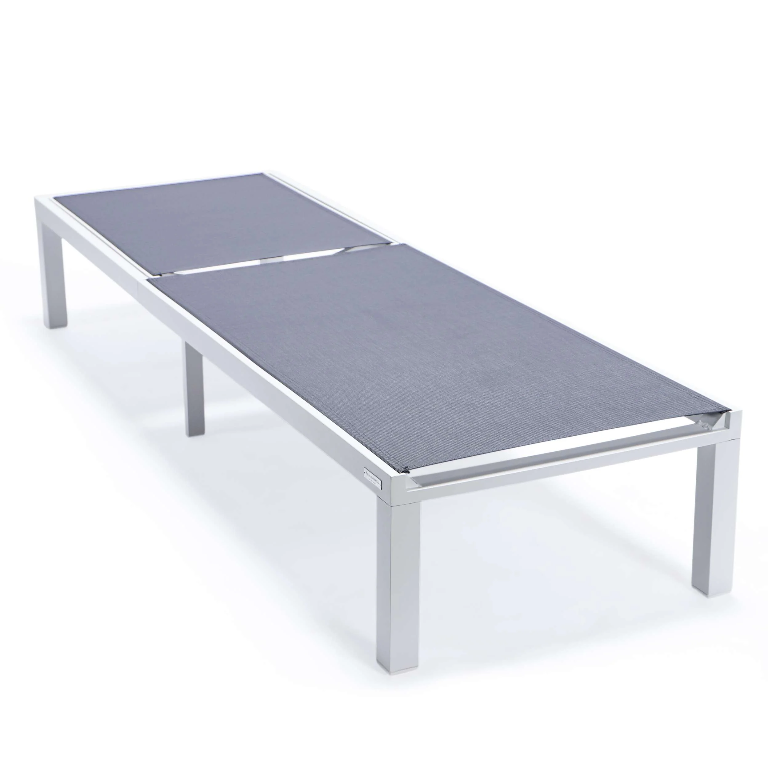LeisureMod Marlin Modern White Aluminum Outdoor Patio Chaise Lounge Chair - MLWCF21-77BL - Image 53