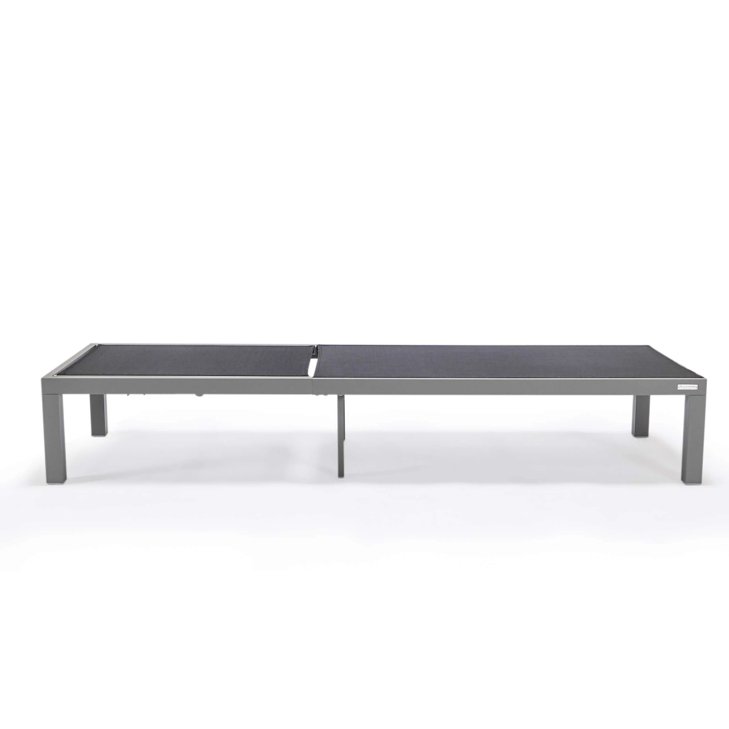 LeisureMod Marlin Patio Chaise Lounge Chair With Grey Aluminum Frame, Set of 2 - Image 6