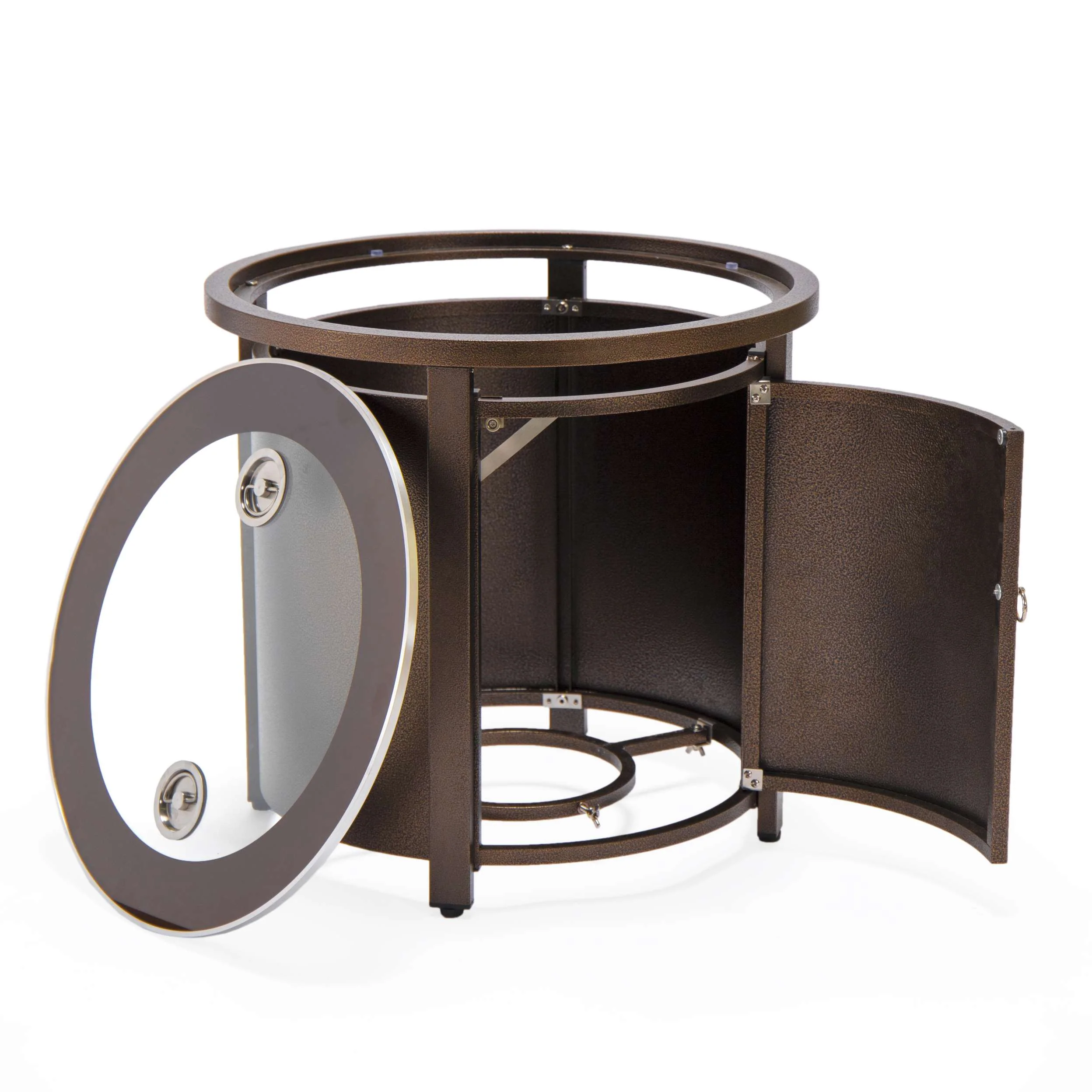 LeisureMod Walbrooke Black Patio Round Tank Holder - Image 11