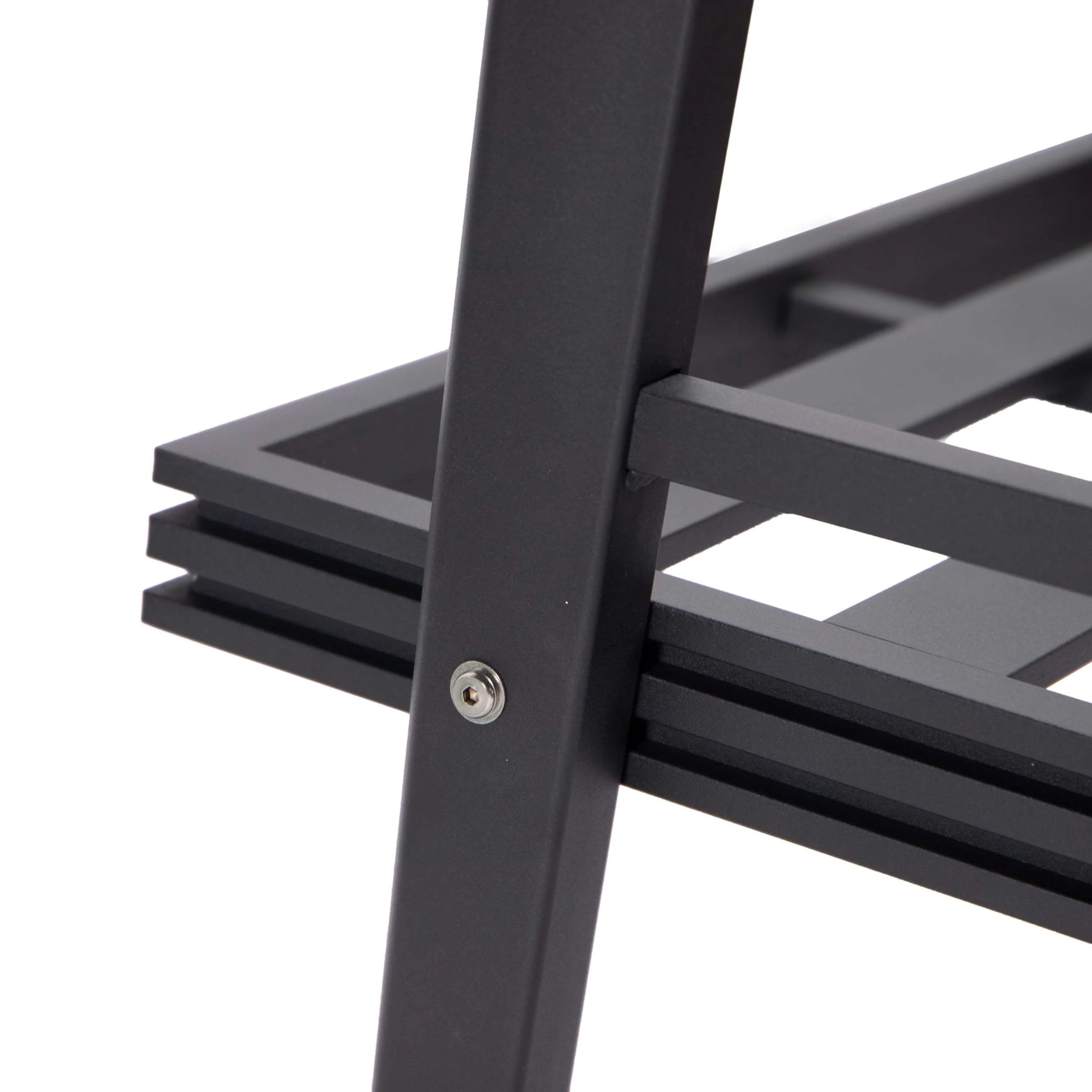 LeisureMod Walbrooke Modern Black Patio Conversation With Square Fire Pit With Slats Design & Tank Holder - Image 97