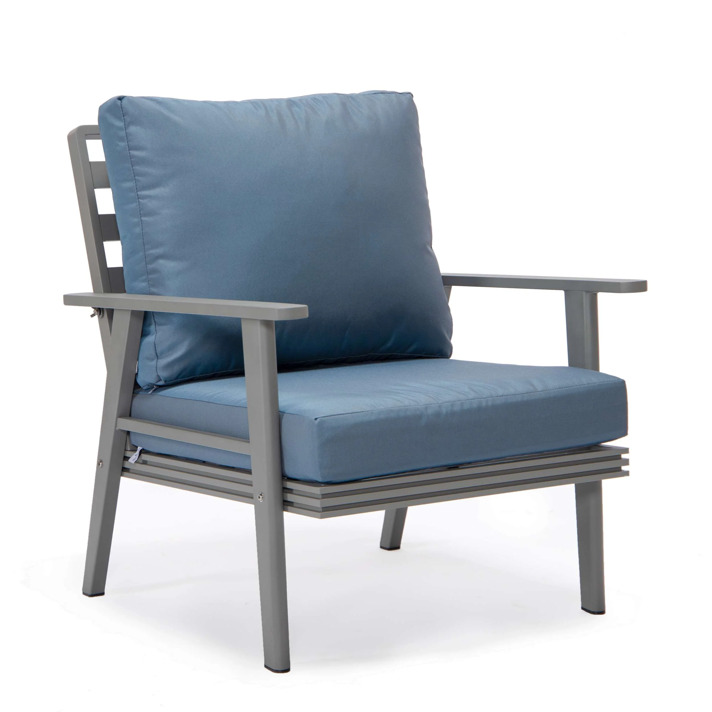 LeisureMod Walbrooke Modern Grey Patio Conversation With Round Fire Pit & Tank Holder - Image 77