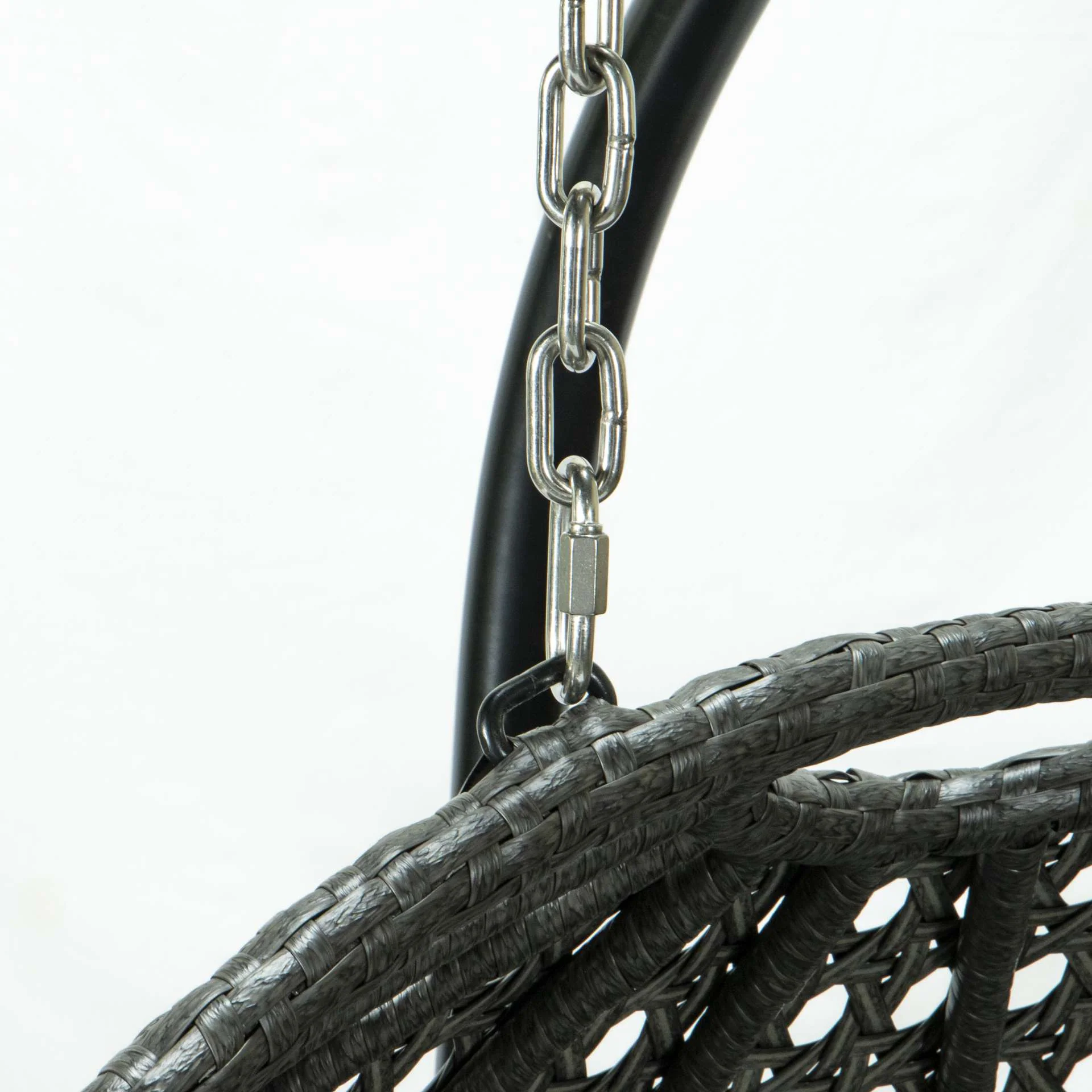 LeisureMod Wicker Hanging Double Egg Swing Chair - EKDCH-57BR - Image 57