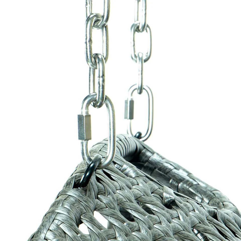 LeisureMod Wicker Hanging Double Egg Swing Chair - EKDCH-57BR - Image 60