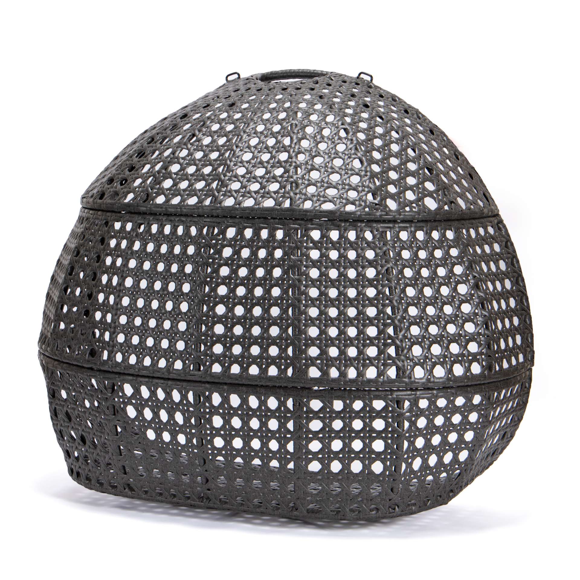 LeisureMod Wicker Hanging Double Egg Swing Chair - EKDCH-57BR - Image 7