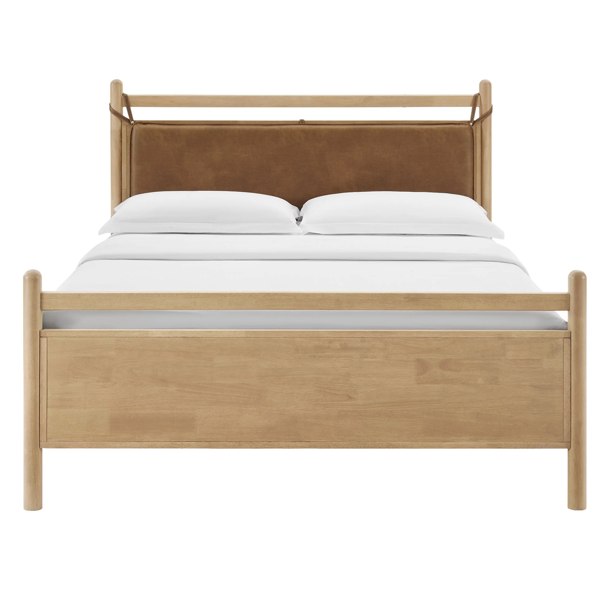 Leni Full Size Vegan Leather and Wood Platform Bed Frame by Modway - Image 3