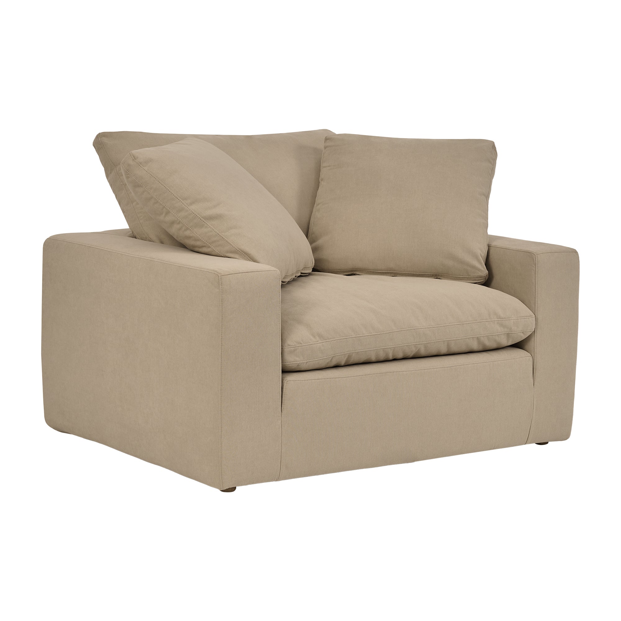 Liberty 51.5" Upholstered Chair and a Half in Slate Gray By Armen Living - Image 18