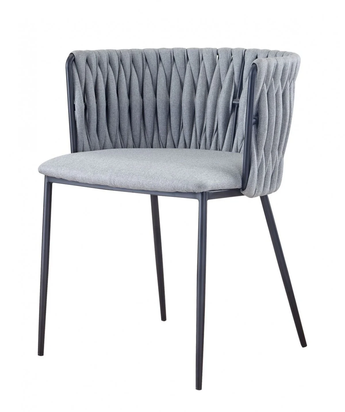 Light Gray Black Contemporary Dining Chair By Homeroots