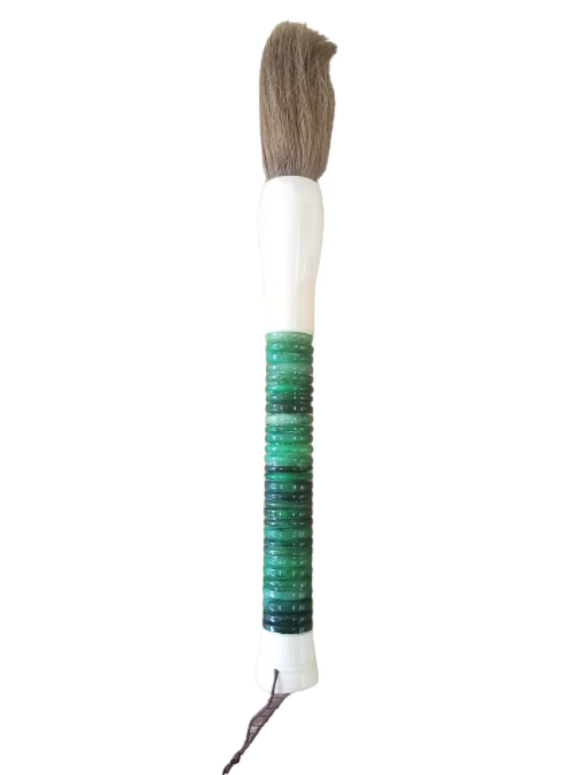 Light Green Jade Abacus Disc Decorative Calligraphy Brush By Homeroots