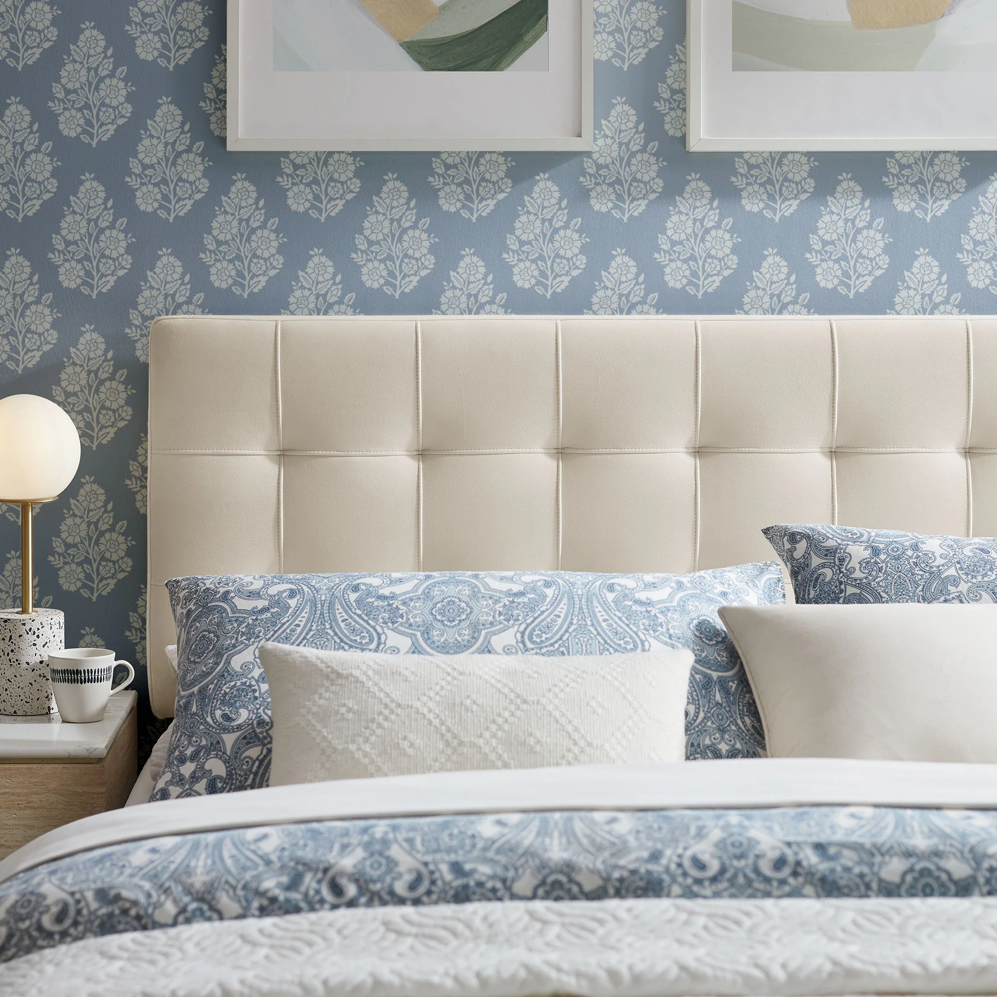 Lily Stain-Resistant Performance Velvet Full Size Headboard by Modway - Image 5