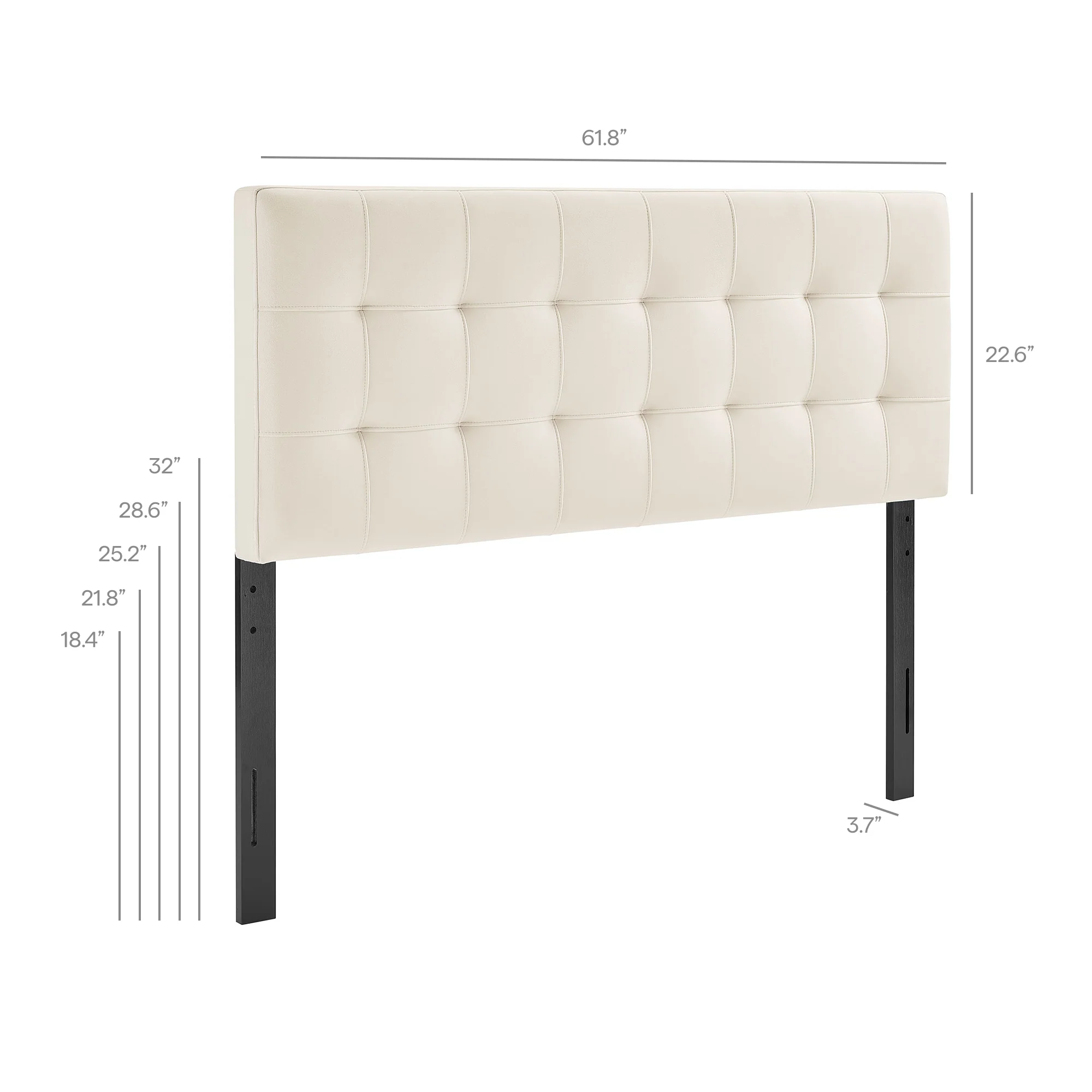Lily Stain-Resistant Performance Velvet Queen Size Headboard by Modway - Image 8
