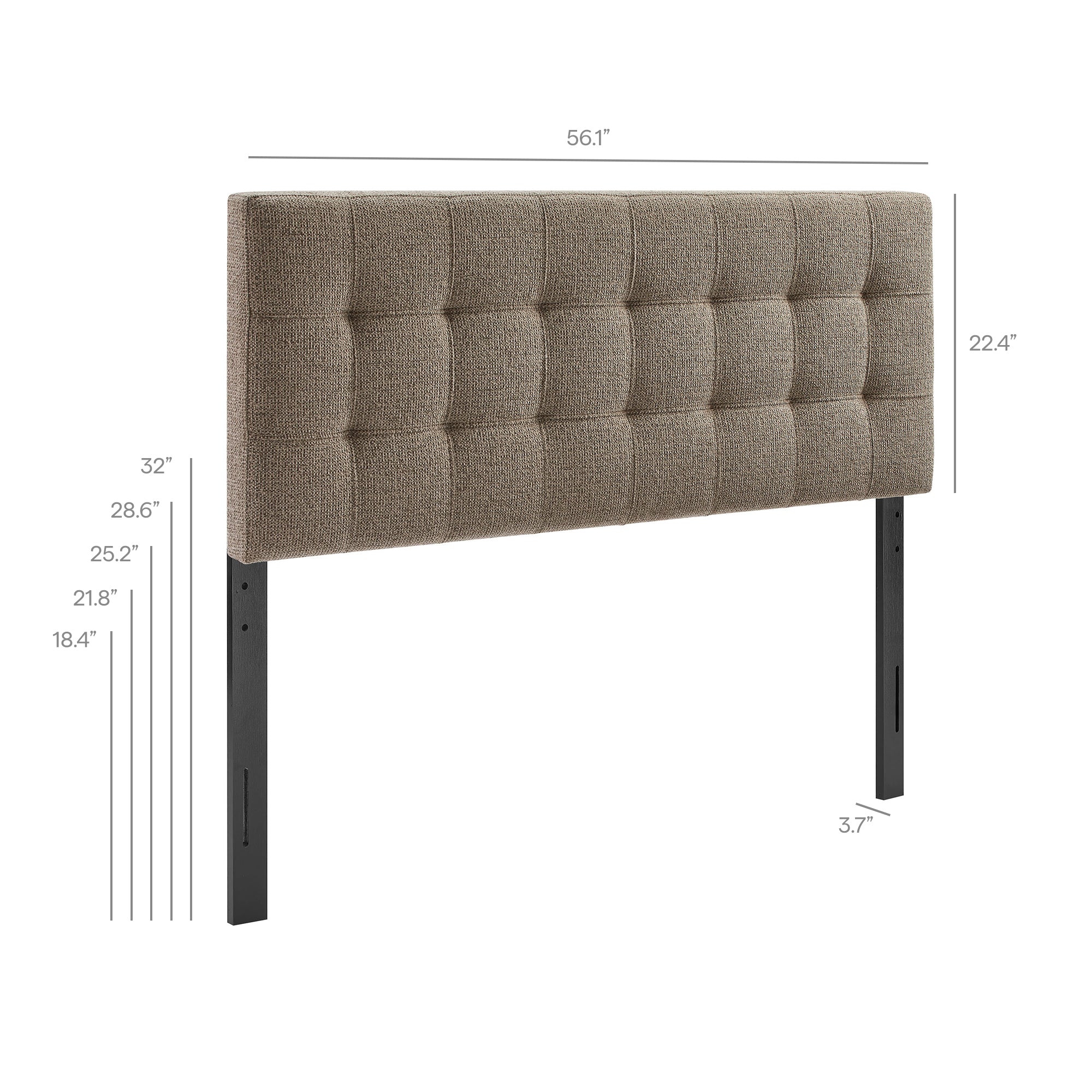 Lily Upholstered Full Size Headboard by Modway - Image 32