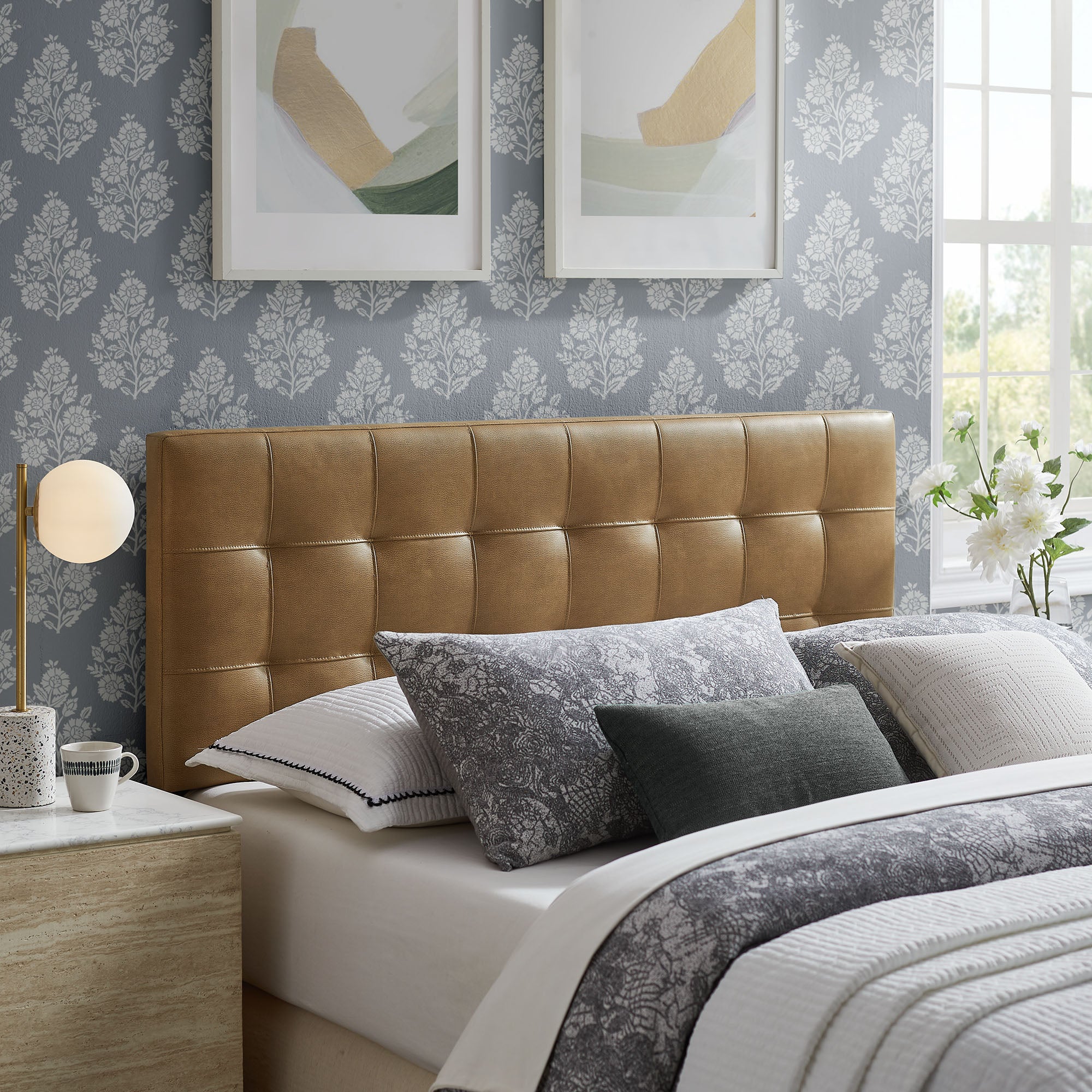 Lily Vegan Leather Full Size Headboard by Modway - Image 14