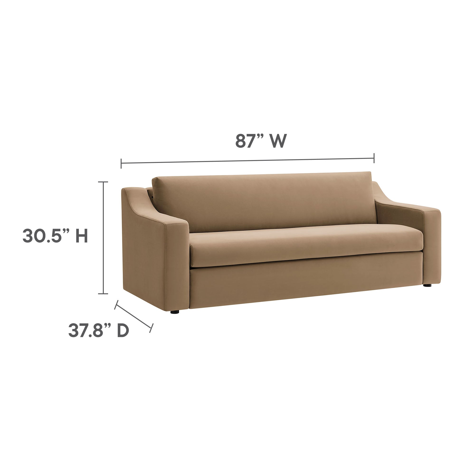 Liora Performance Velvet Sofa by Modway - Image 36