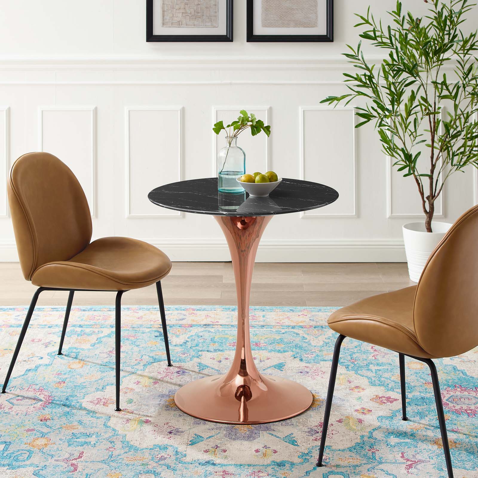 Lippa 28" Artificial Marble Dining Table By Modway - EEI-5257