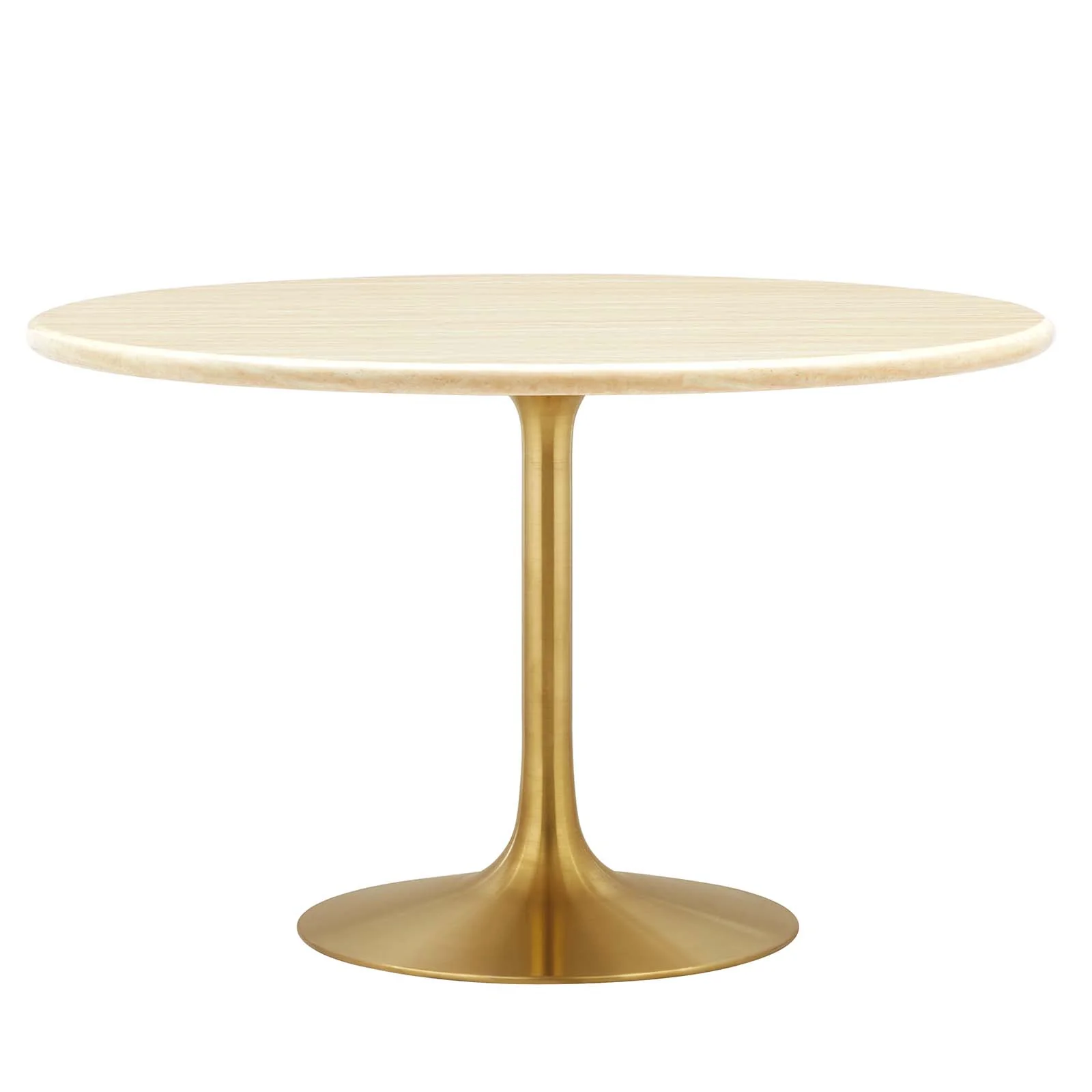 Lippa 48" Round Artificial Travertine Dining Table By Modway - EEI-6756 - Image 2