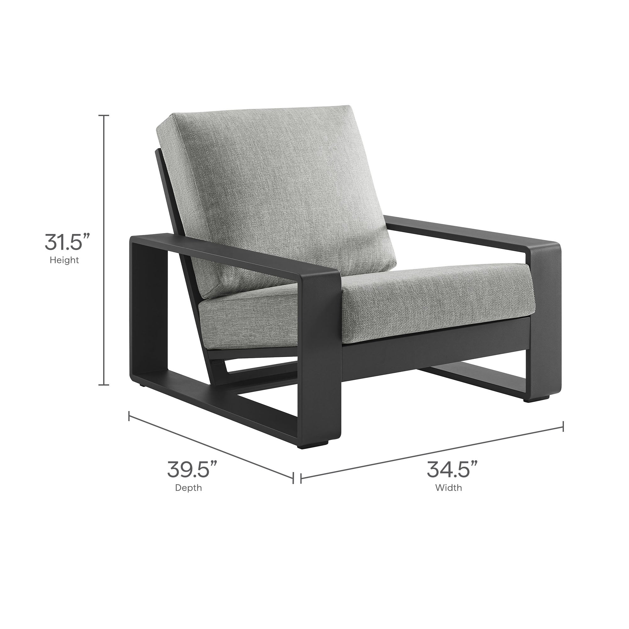 Lirienne Outdoor Patio Aluminum Armchair by Modway - Image 18