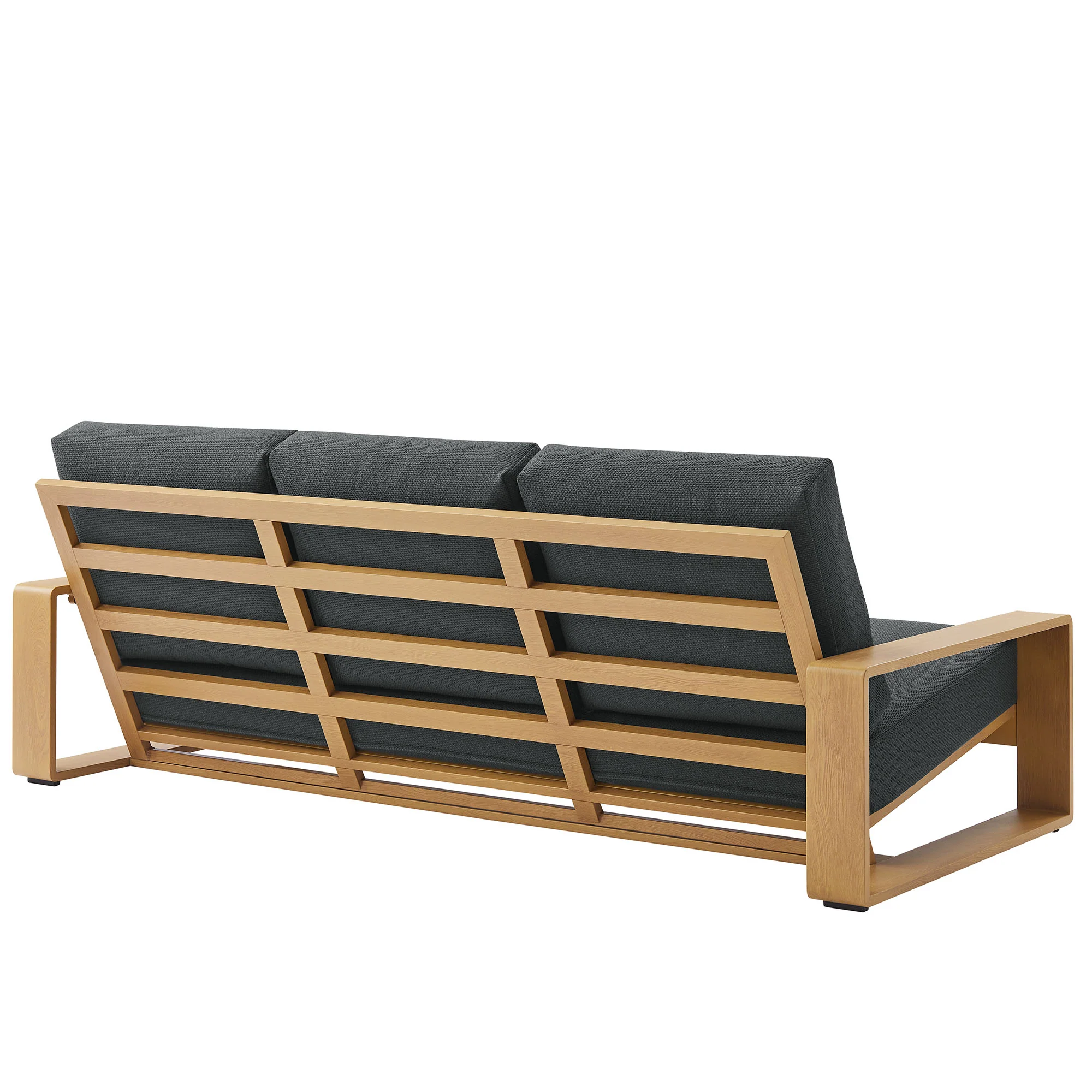 Lirienne Outdoor Patio Aluminum Faux Wood Sofa by Modway - Image 4