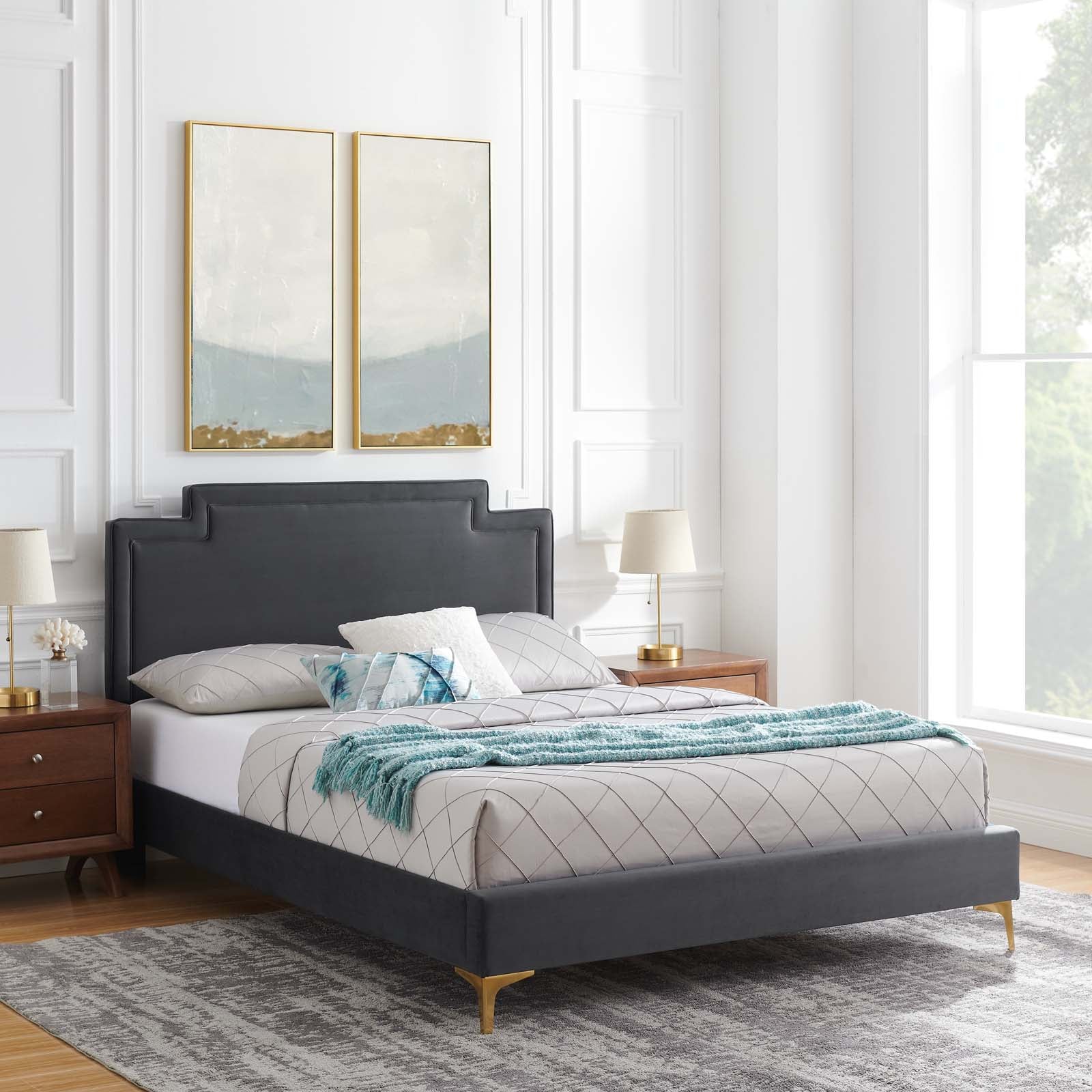 Liva Performance Velvet Full Bed By Modway - MOD-6806 - Image 4