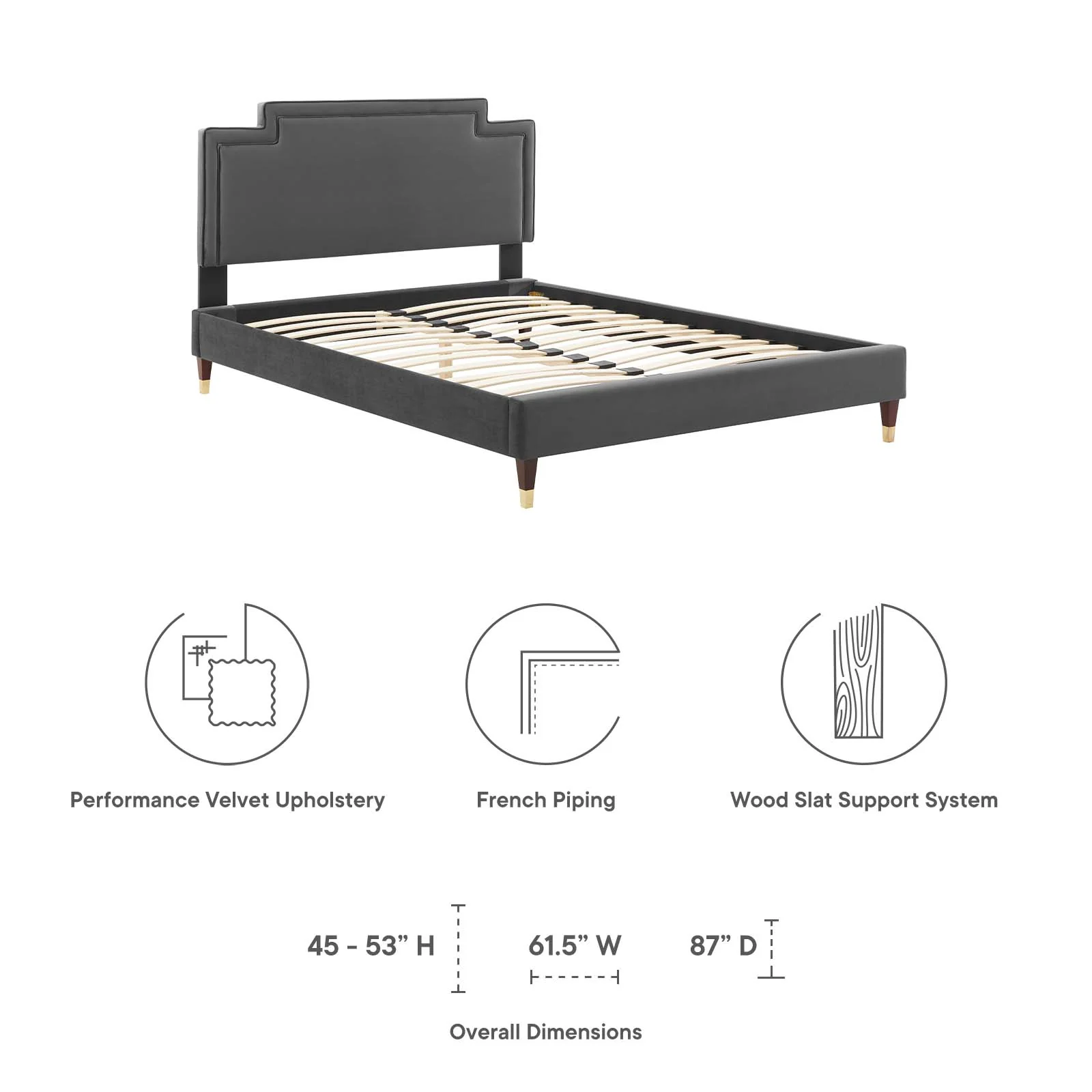 Liva Performance Velvet Full Bed By Modway - MOD-6811 - Image 10