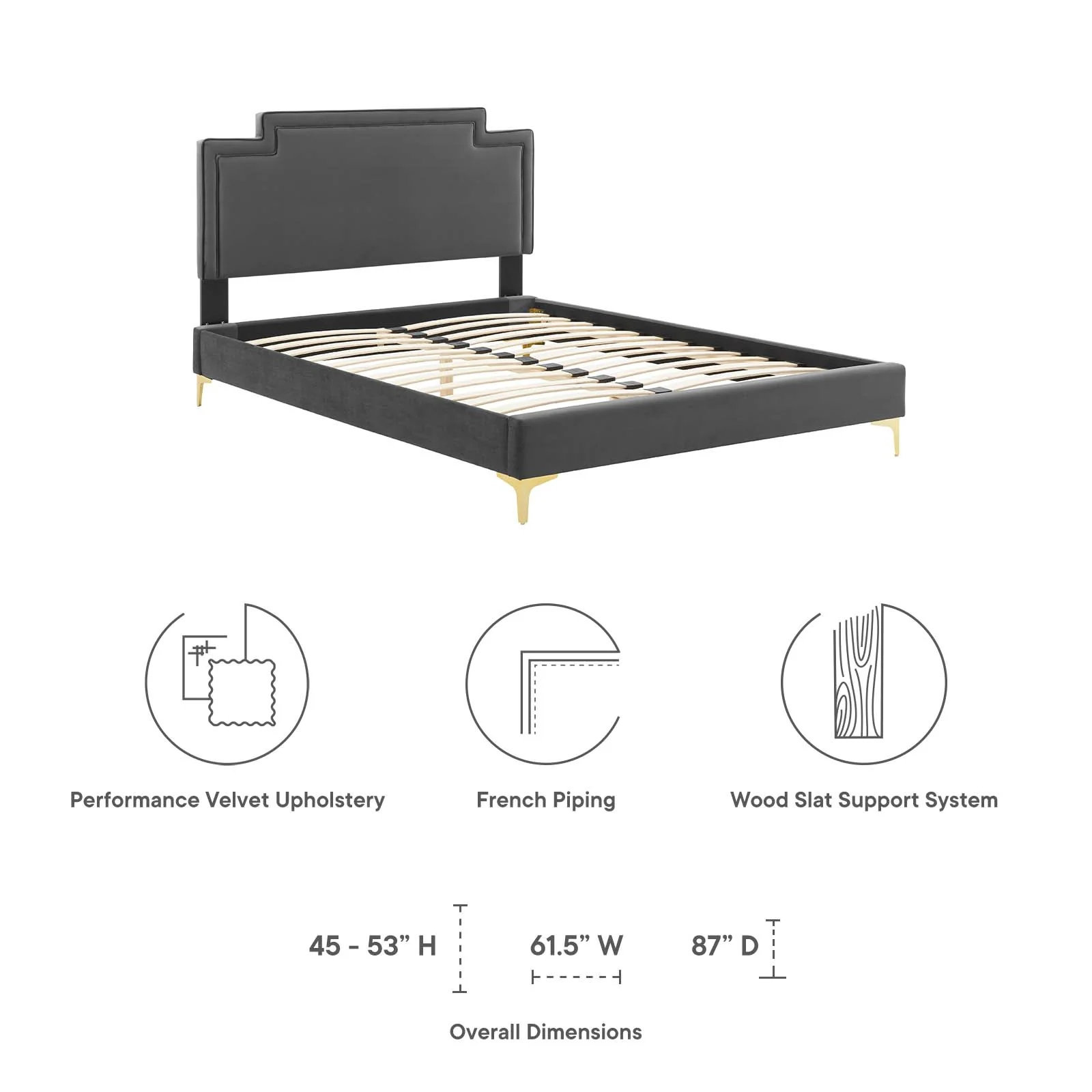 Liva Performance Velvet King Bed By Modway - MOD-6836 - Image 10