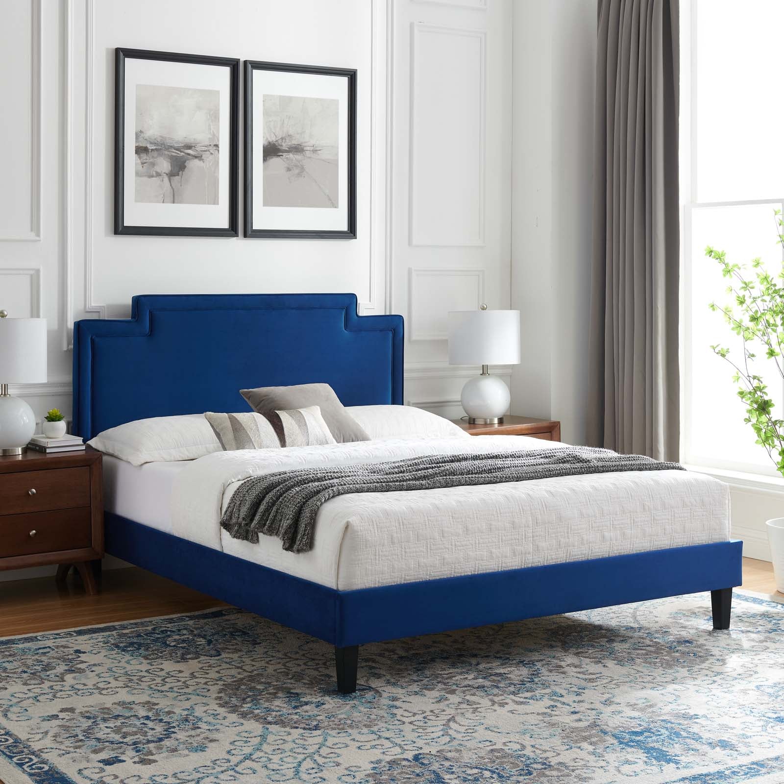 Liva Performance Velvet King Bed By Modway - MOD-6846 - Image 26