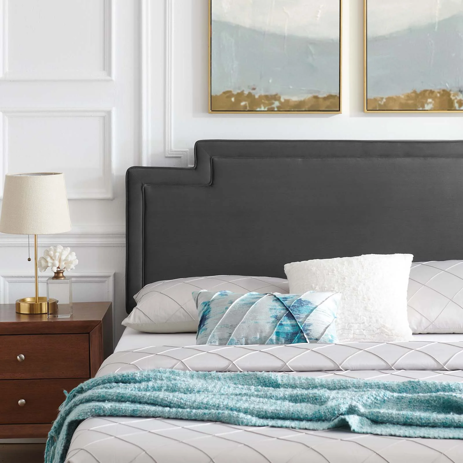 Liva Performance Velvet Queen Bed By Modway - MOD-6821 - Image 3