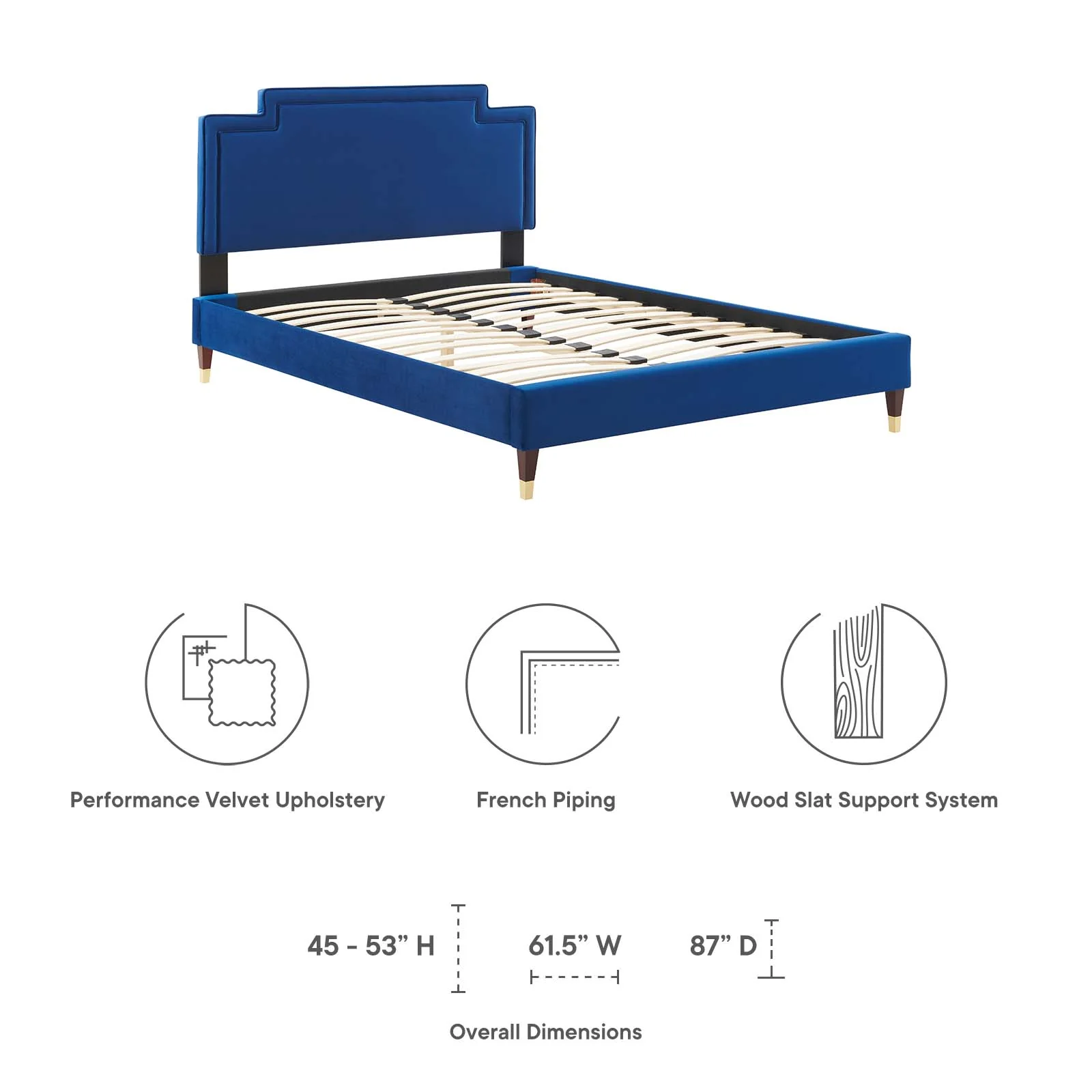 Liva Performance Velvet Queen Bed By Modway - MOD-6826 - Image 32