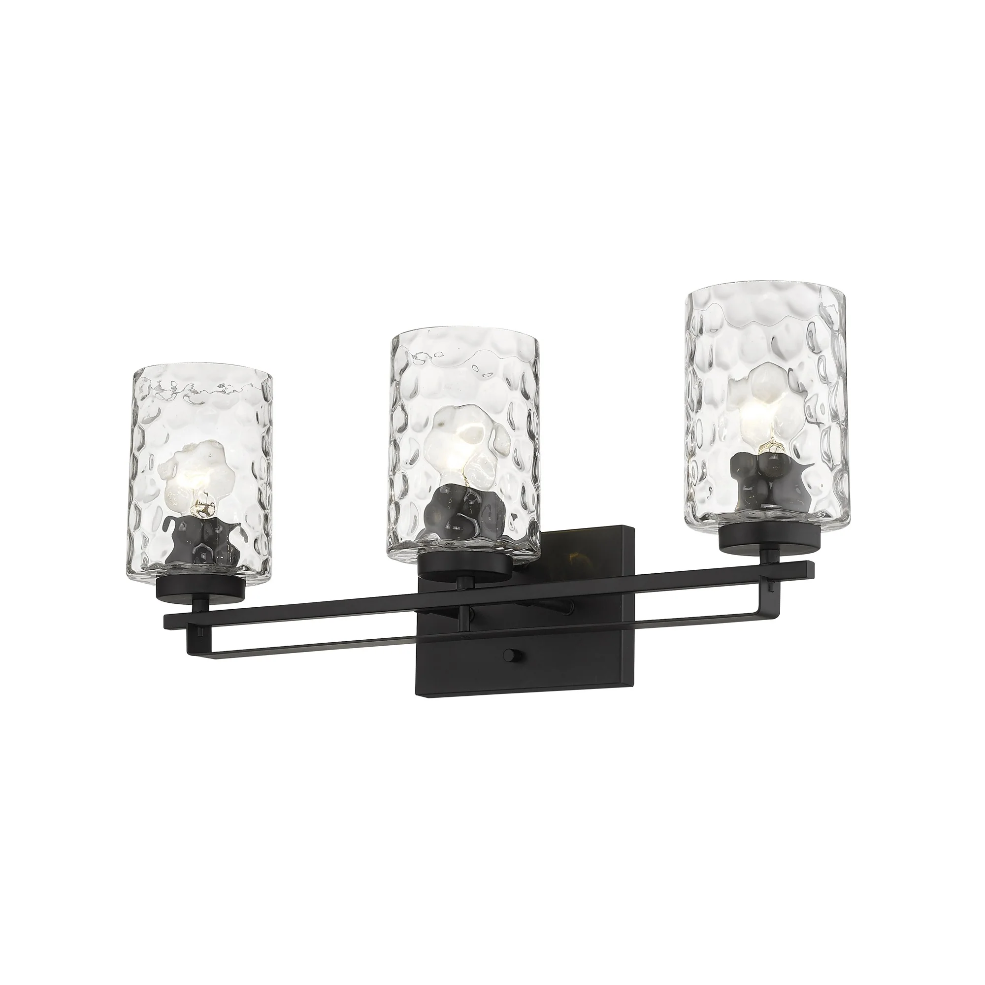 Livvy 3-Light Matte Black Vanity By Homeroots - Image 2