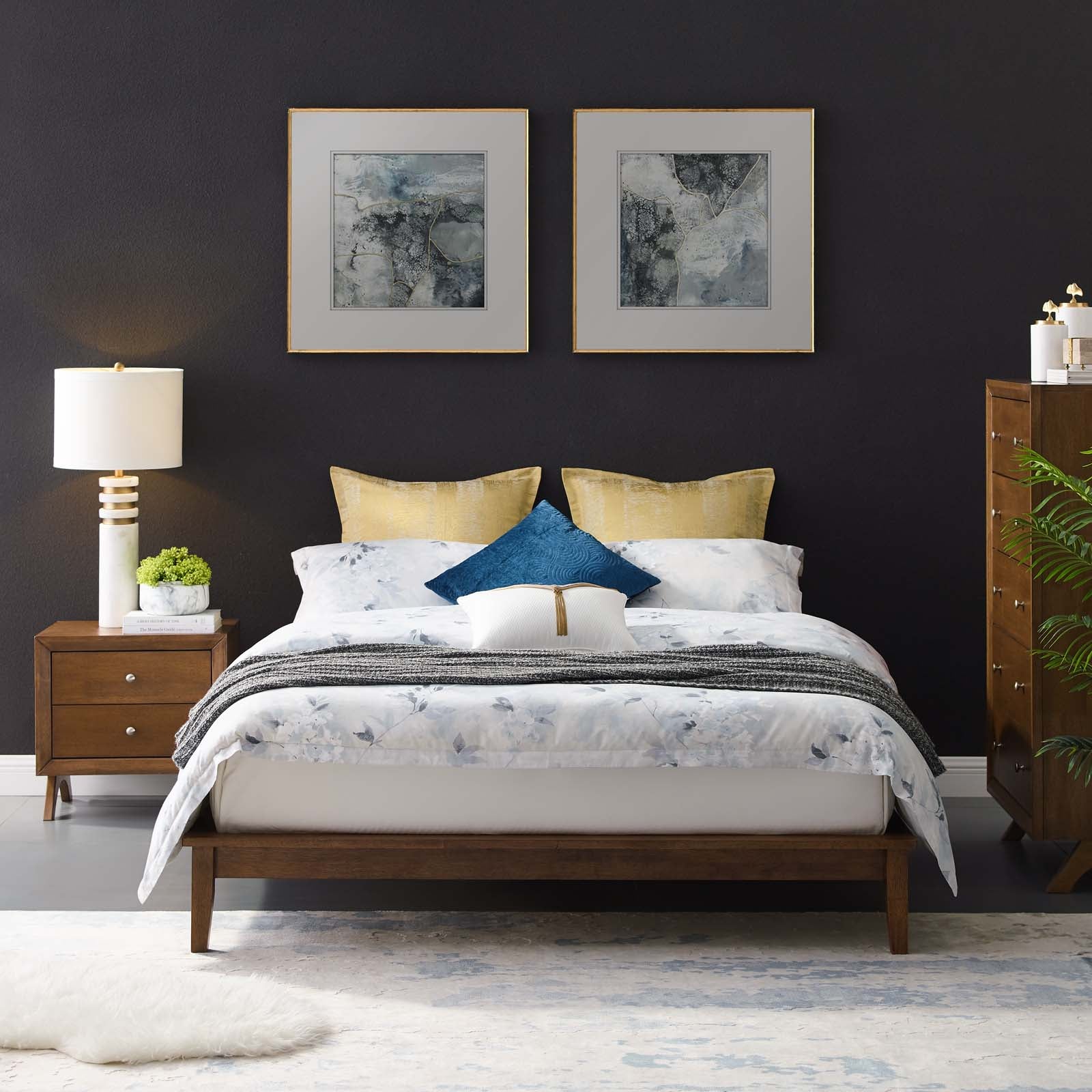 Lodge King Wood Platform Bed Frame By Modway - MOD-6056 - Image 18