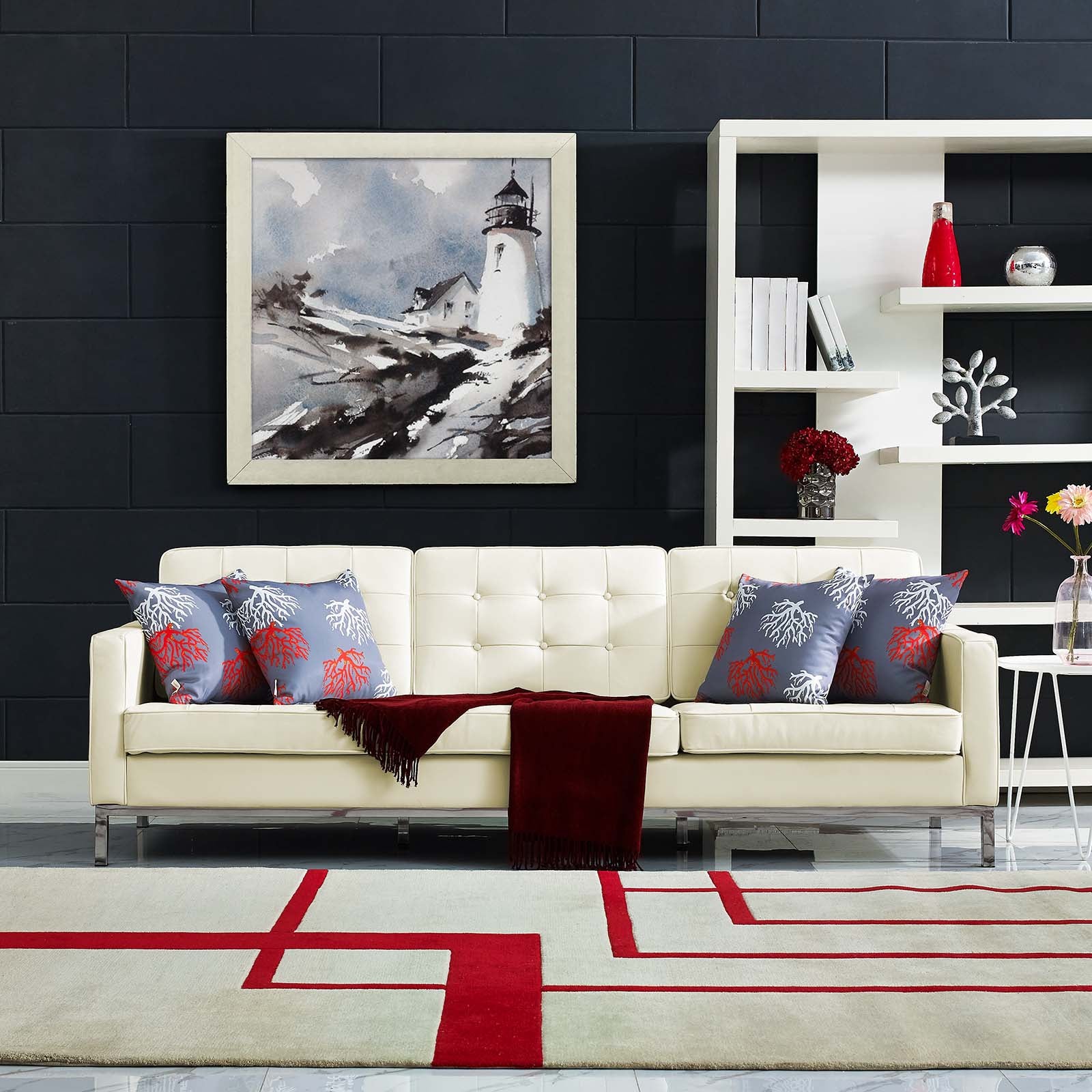 Loft Leather Sofa By Modway - EEI-2779