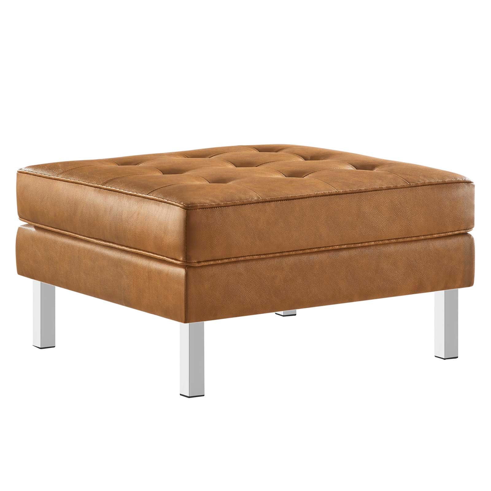 Loft Tufted Vegan Leather Sofa and Ottoman Set By Modway - EEI-6410 - Image 17