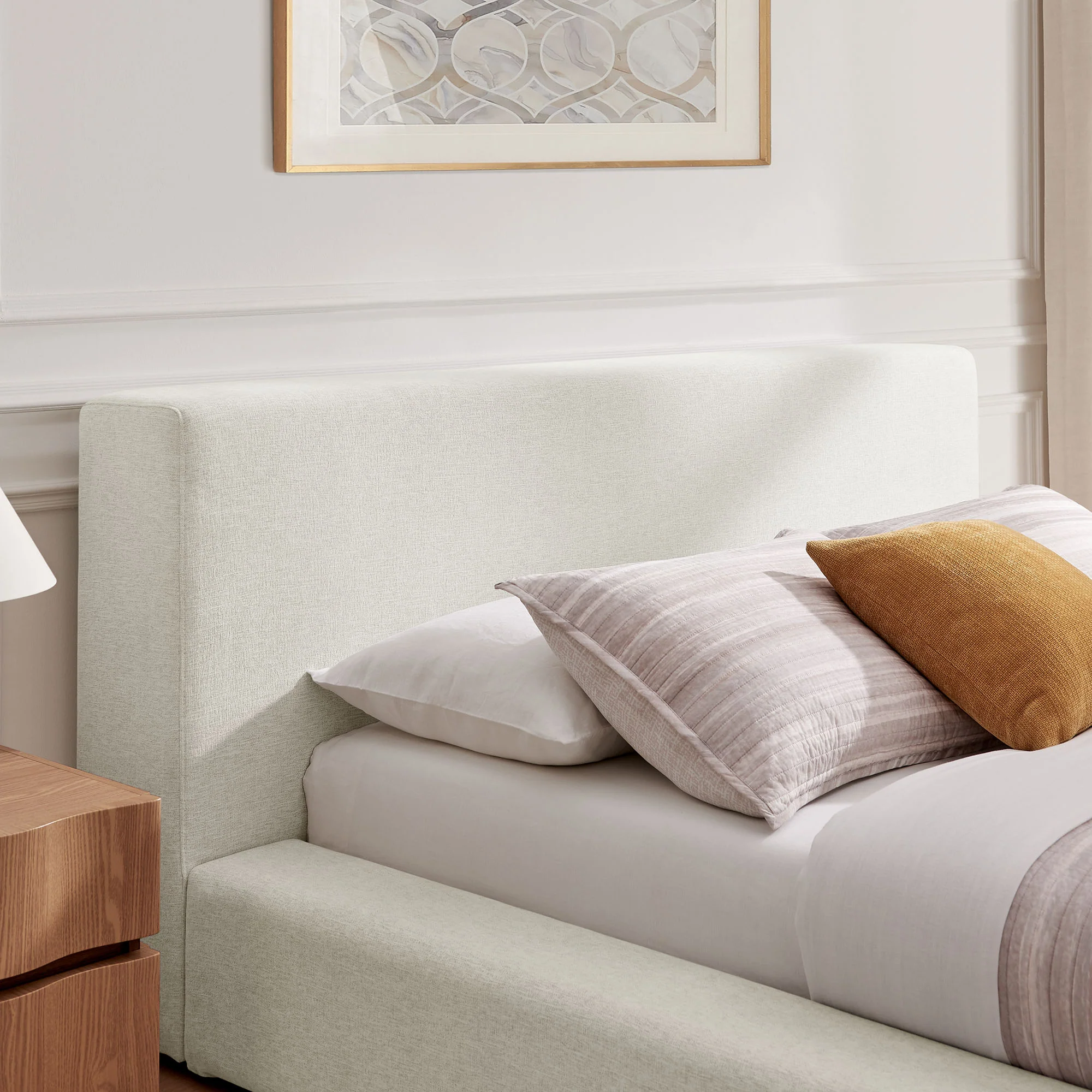 Luma Chenille Upholstered King Platform Bed Frame by Modway - Image 5
