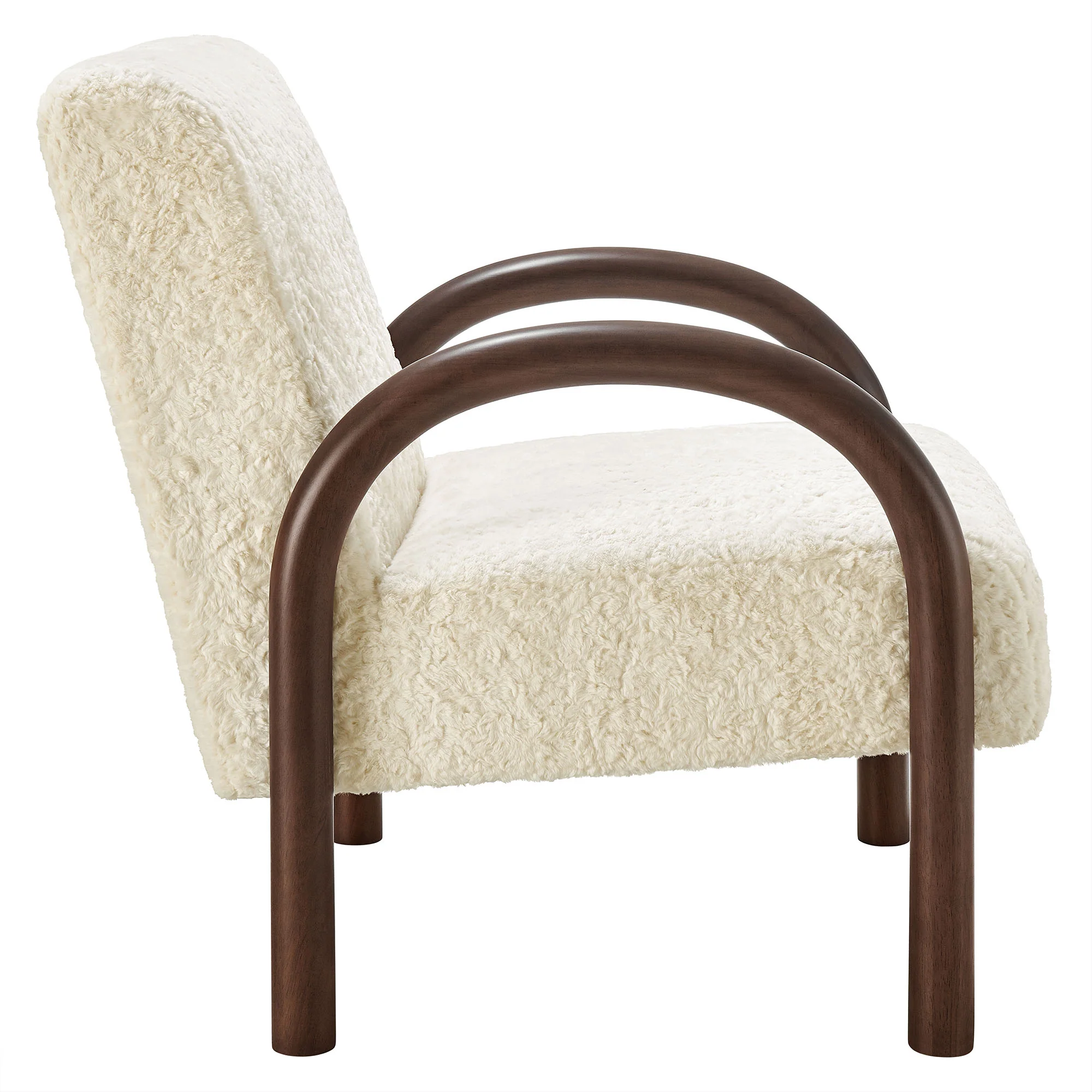 Lunet Faux Shearling Accent Armchair by Modway - Image 3