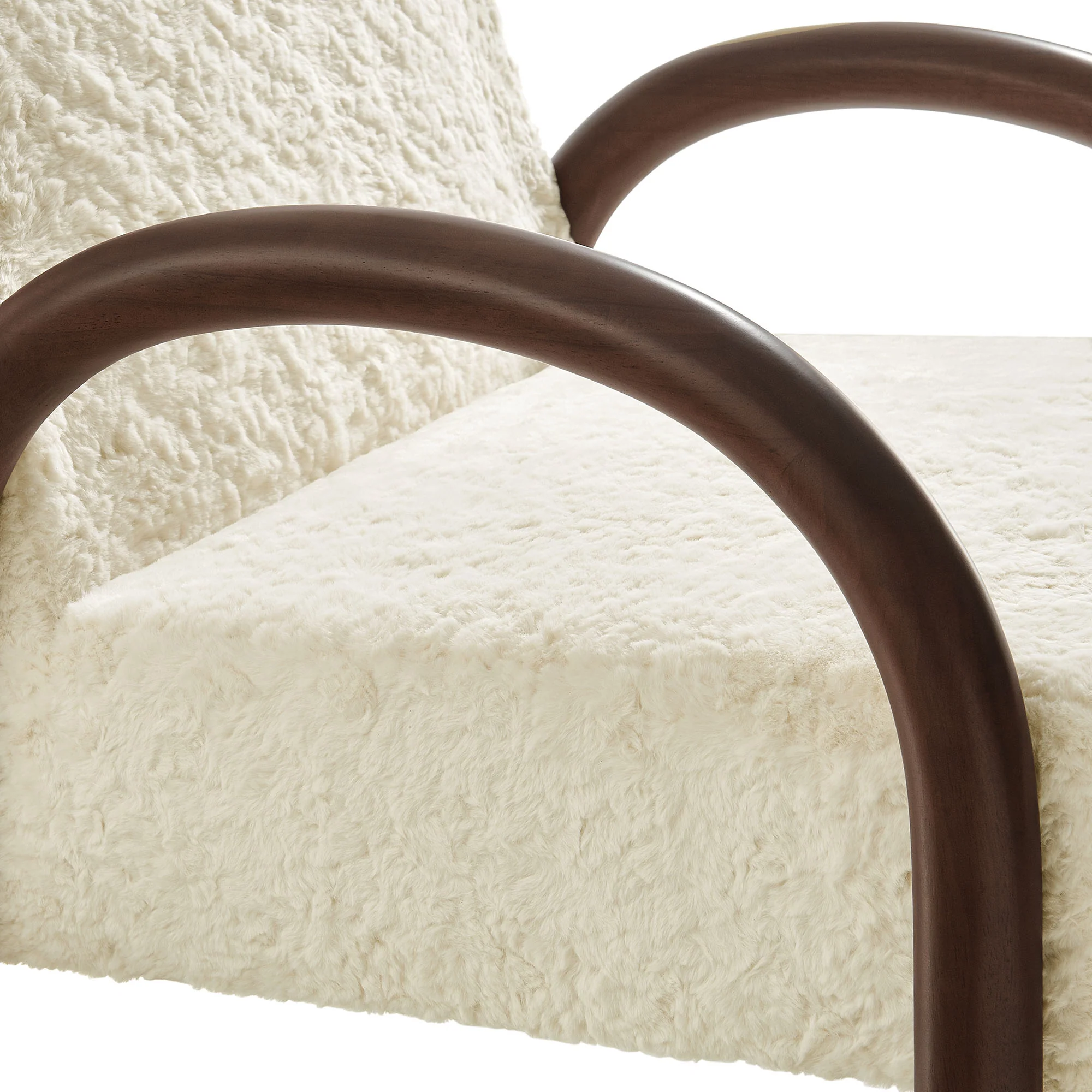 Lunet Faux Shearling Accent Armchair by Modway - Image 6