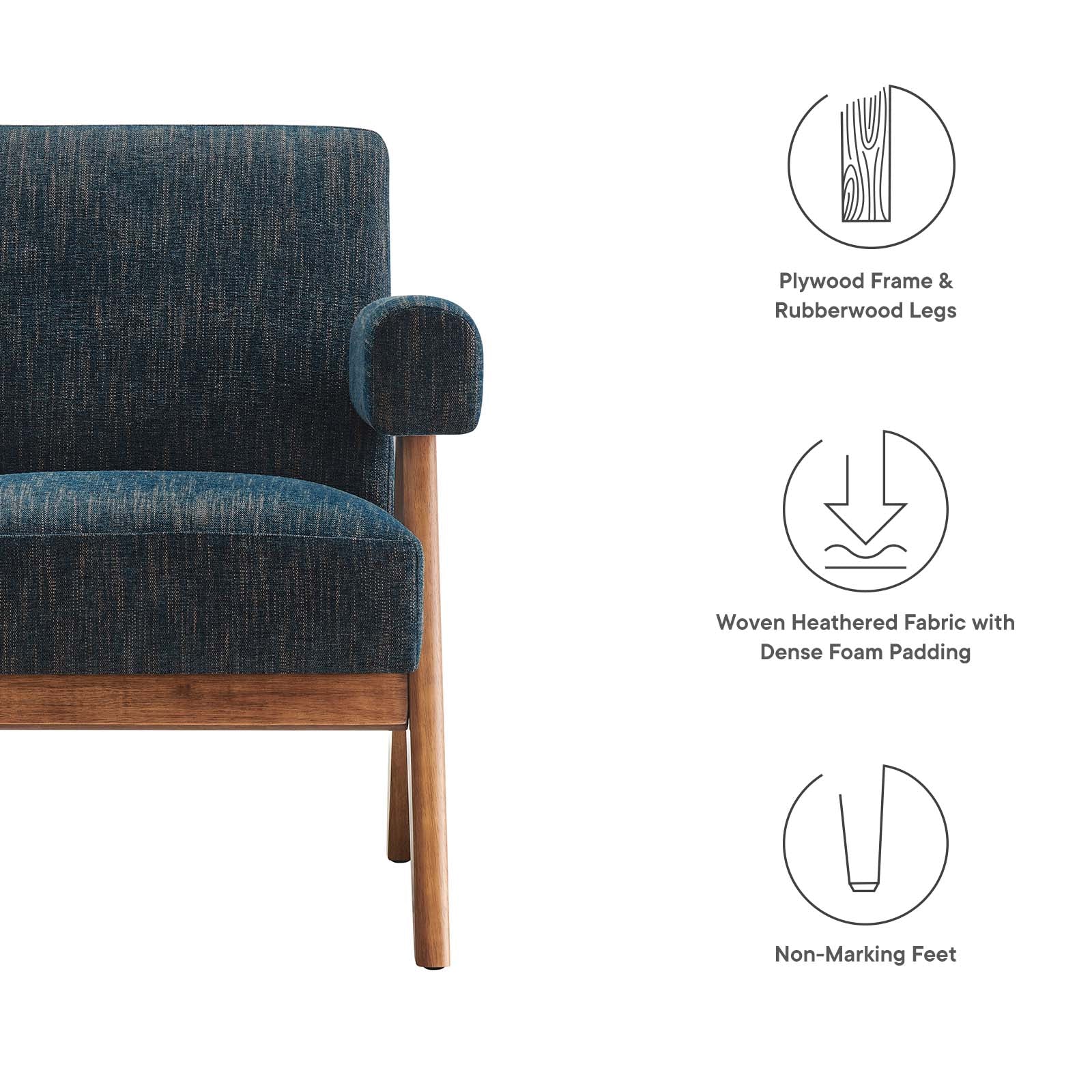 Lyra Fabric Armchair - Set of 2 By Modway - EEI-6704 - Image 15