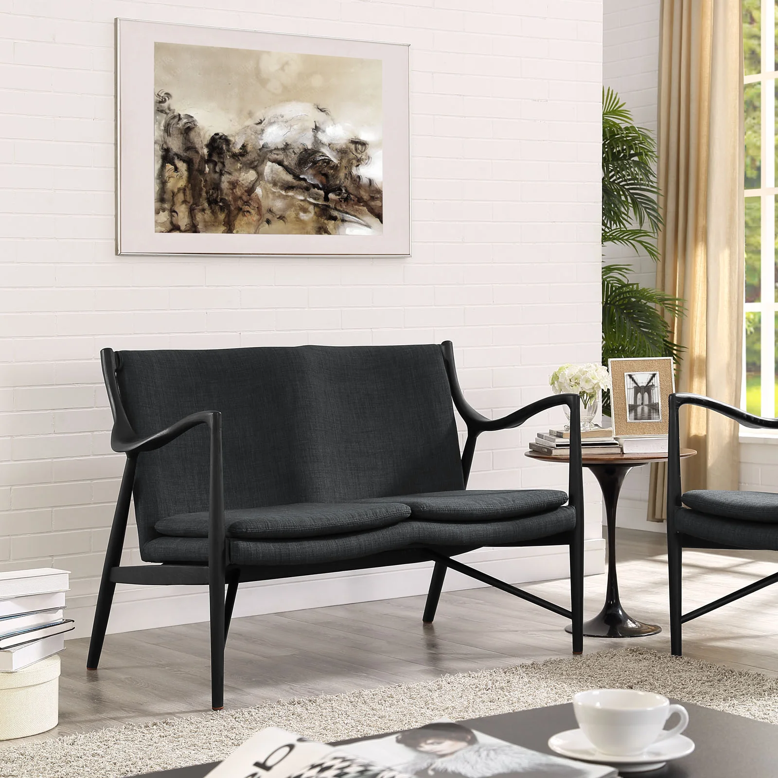 Makeshift Upholstered Fabric Loveseat By Modway - EEI-1441