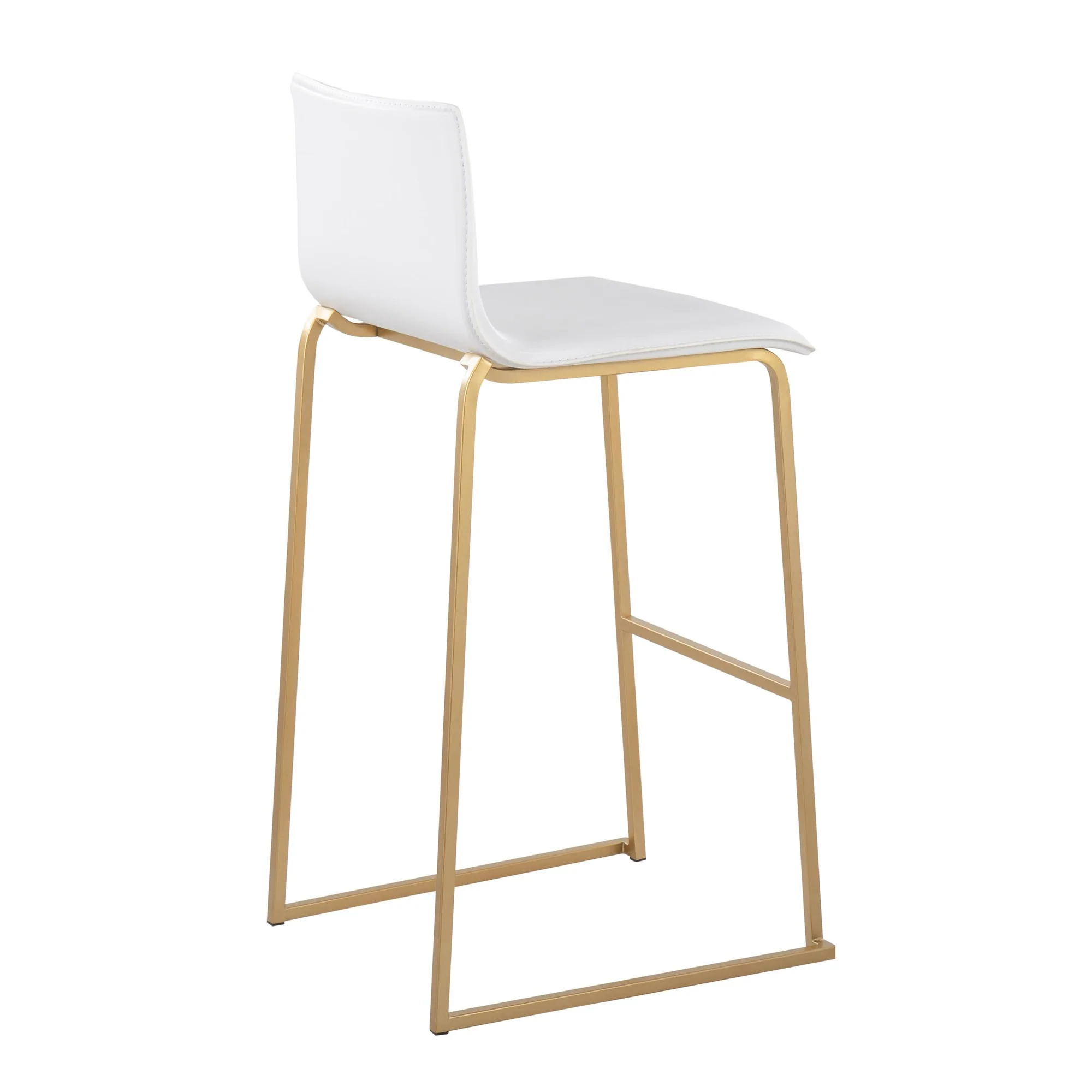 Mara Barstool - Set of 2 Gold White By LumiSource - Image 4