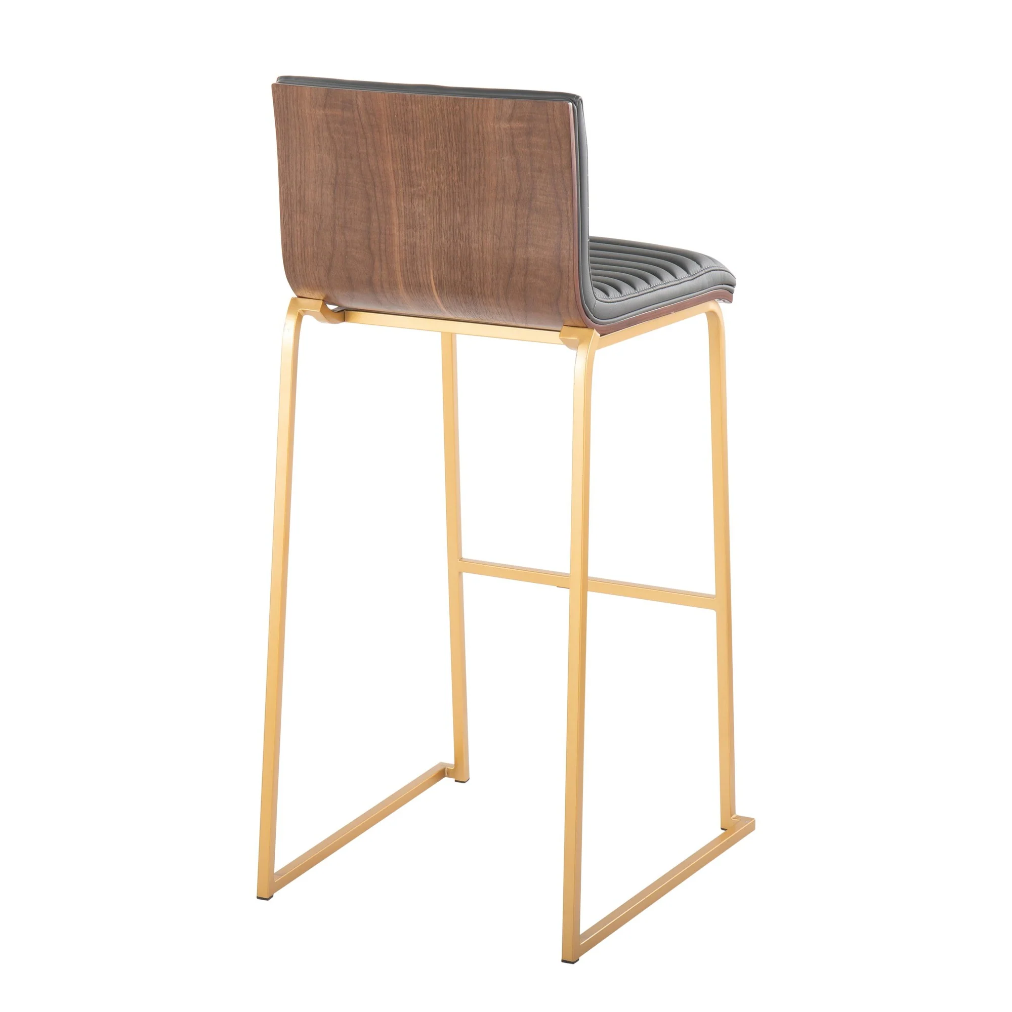 Mason Mara 30" Fixed-Height Barstool - Set of 2 Gray By LumiSource - Image 6