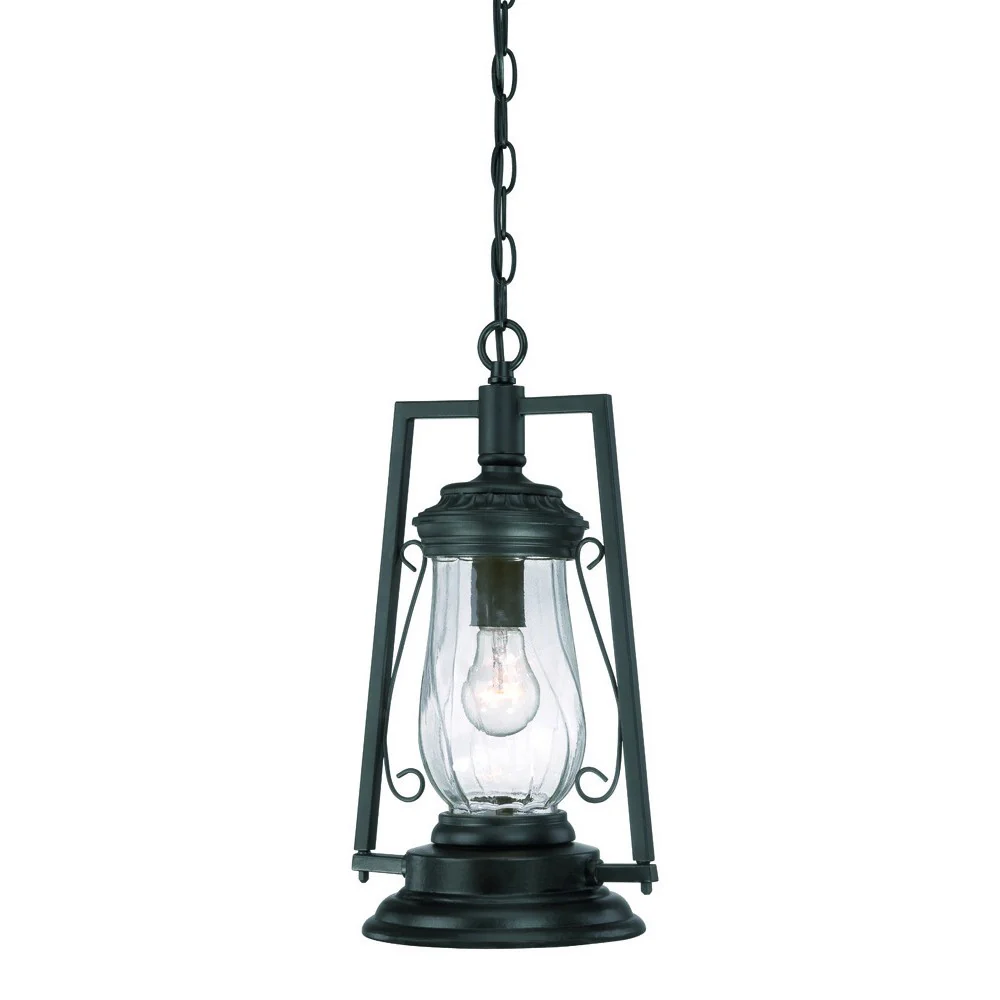 Matte Black Oil Lamp Hanging Light By Homeroots